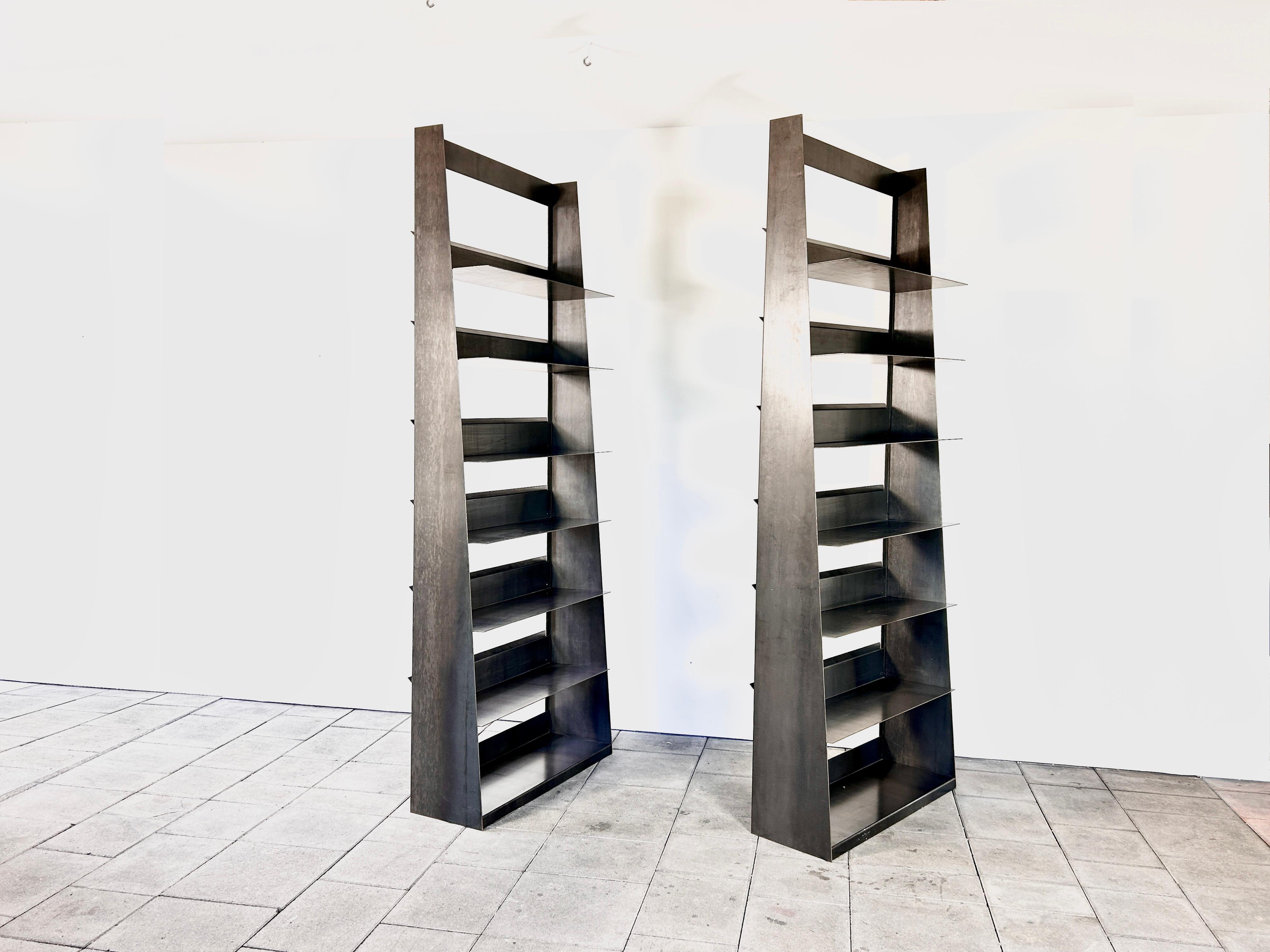 Two shelf units Patentregal design Wolfgang Laubersheimer, Pentagon Group 1988 3