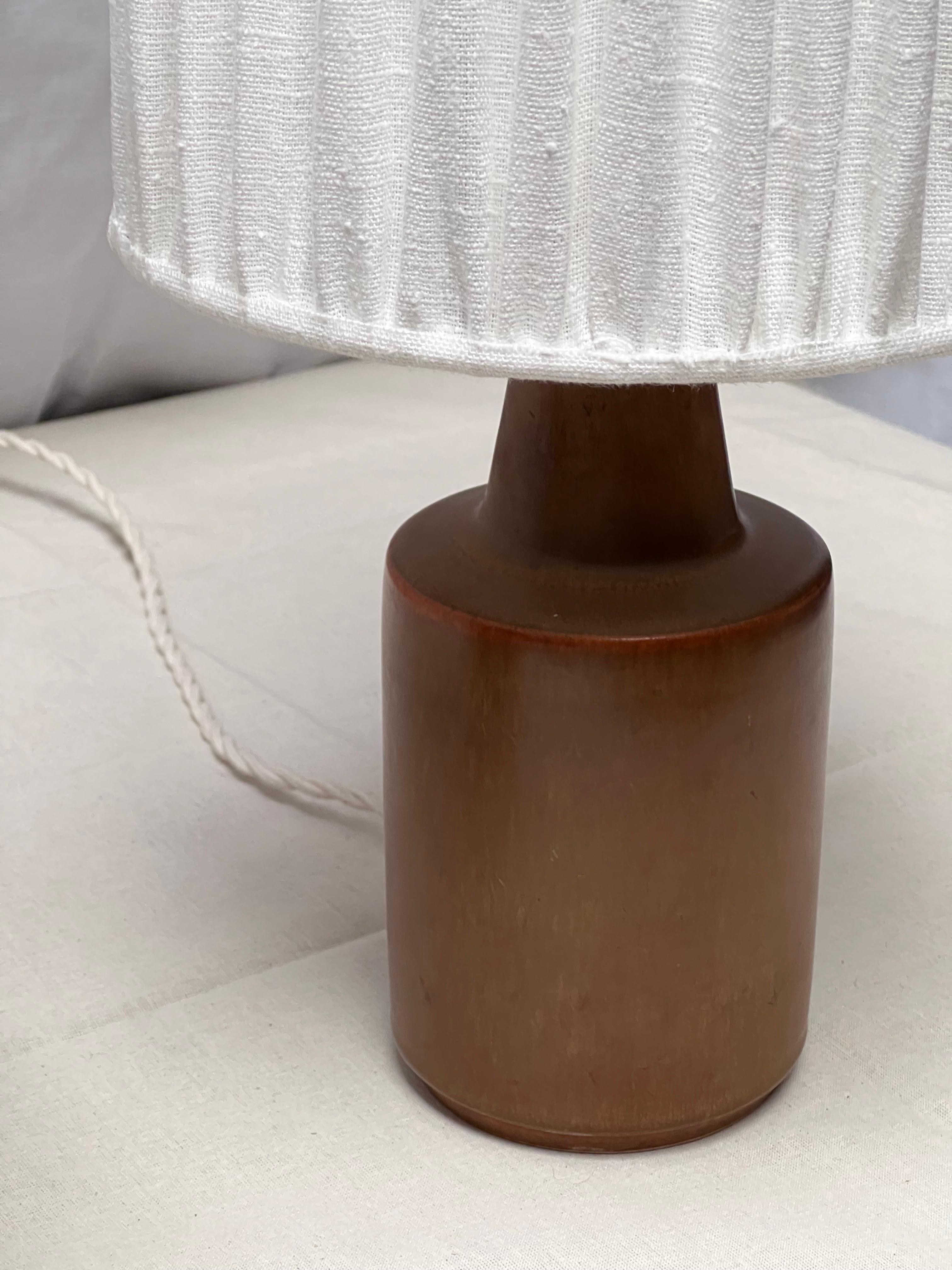 Clay Two Søholm ceramics lamps H52 cm + H44 cm,  made in Denmark 1960's For Sale