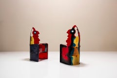 Deux chaises d'appoint de la série Nobody's Perfect de Gaetano Pesce, Italie, années 2000