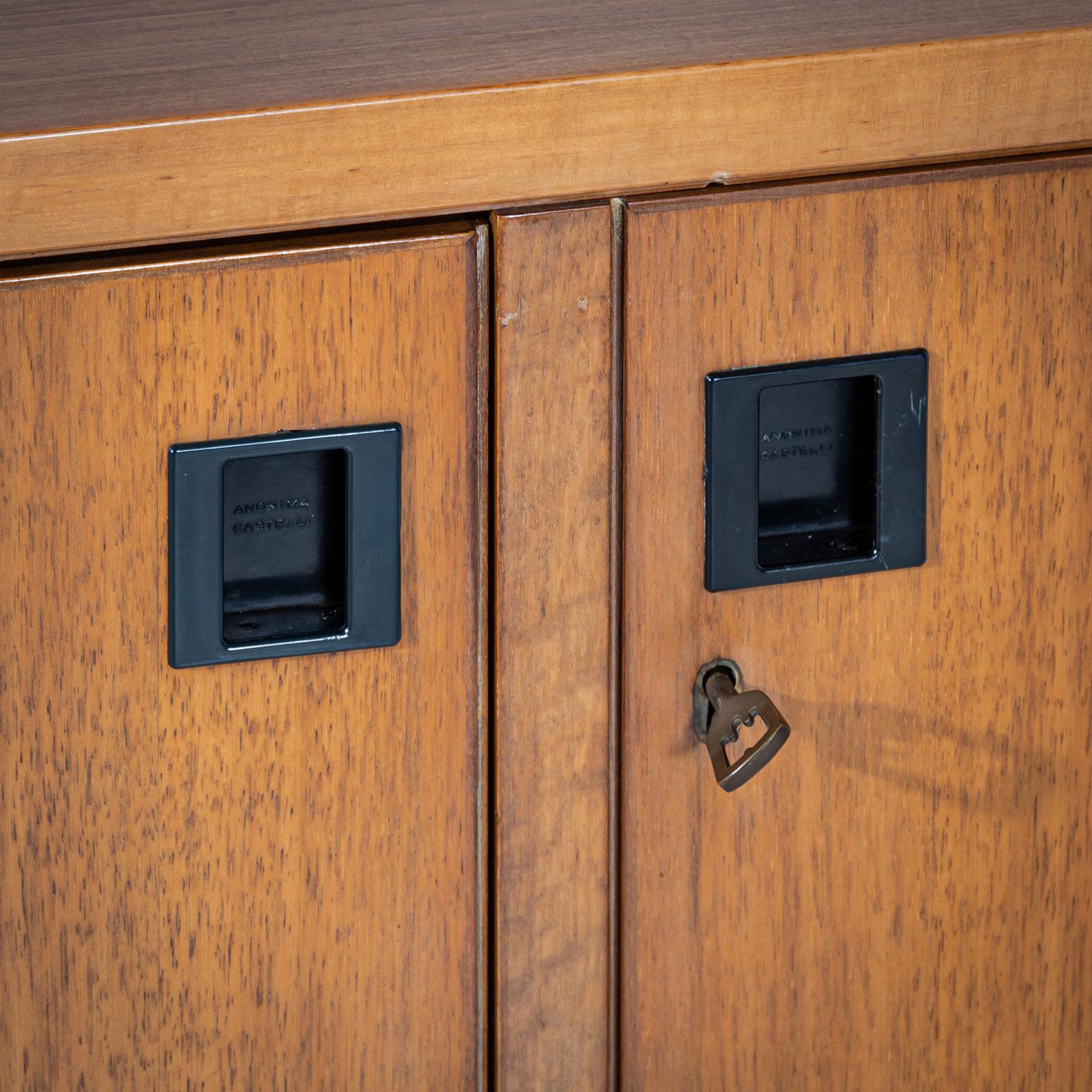 Veneer Two Sideboards by Anonima Castelli, Italy 1960s For Sale