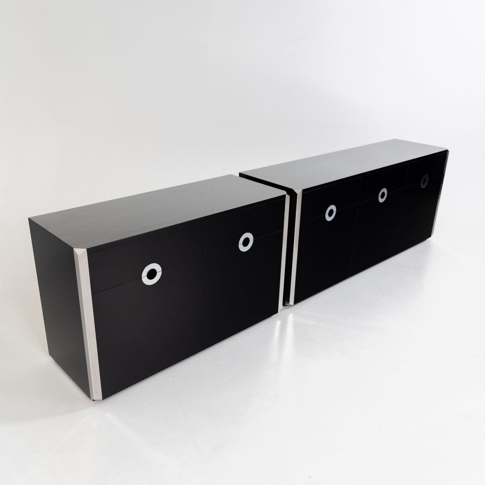 Two Sideboards by Willy Rizzo, Italy 1970s For Sale 3