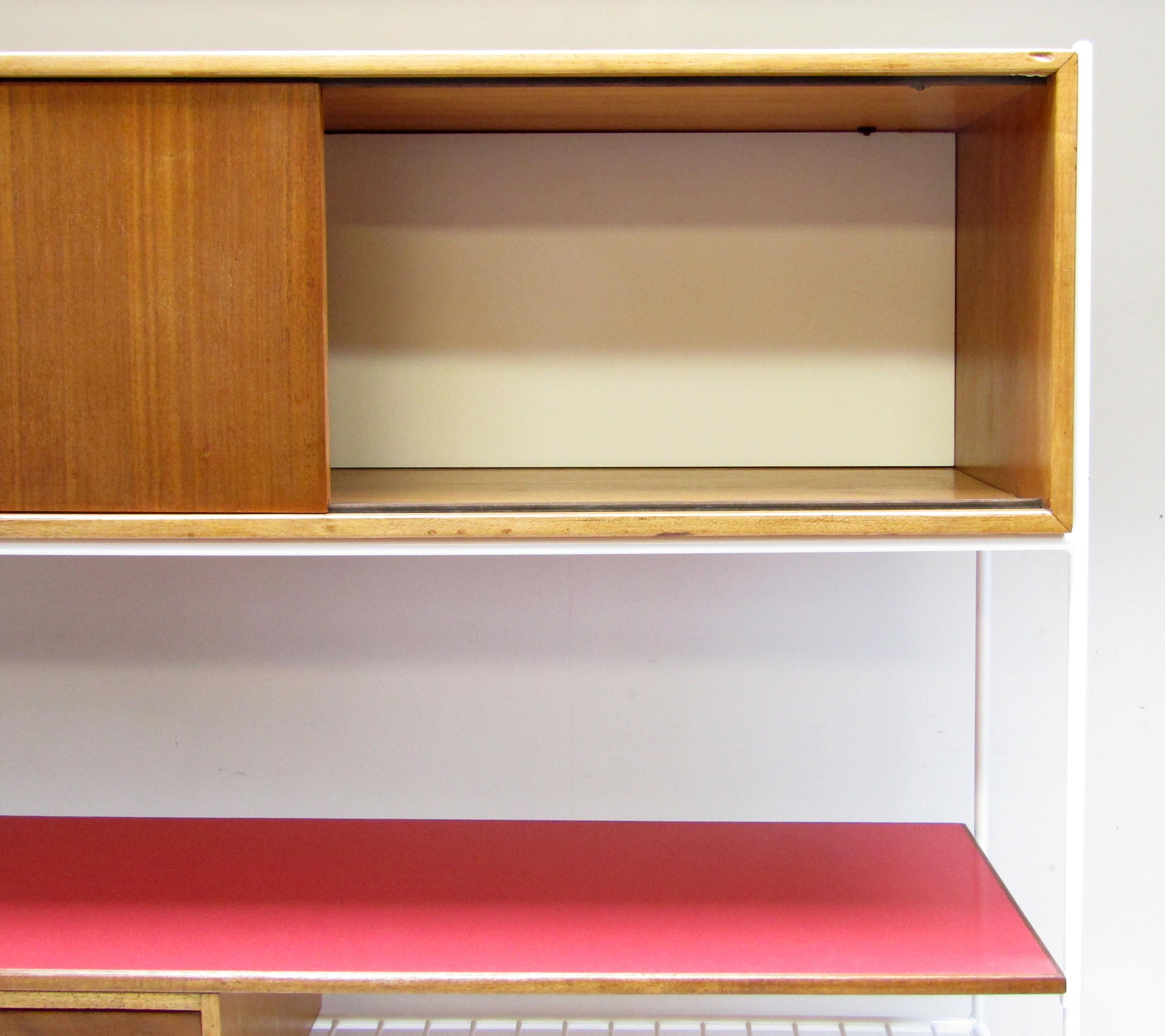Two-Sided 1950s Room Divider Display Cabinet by Frank Guille for Kandya 4
