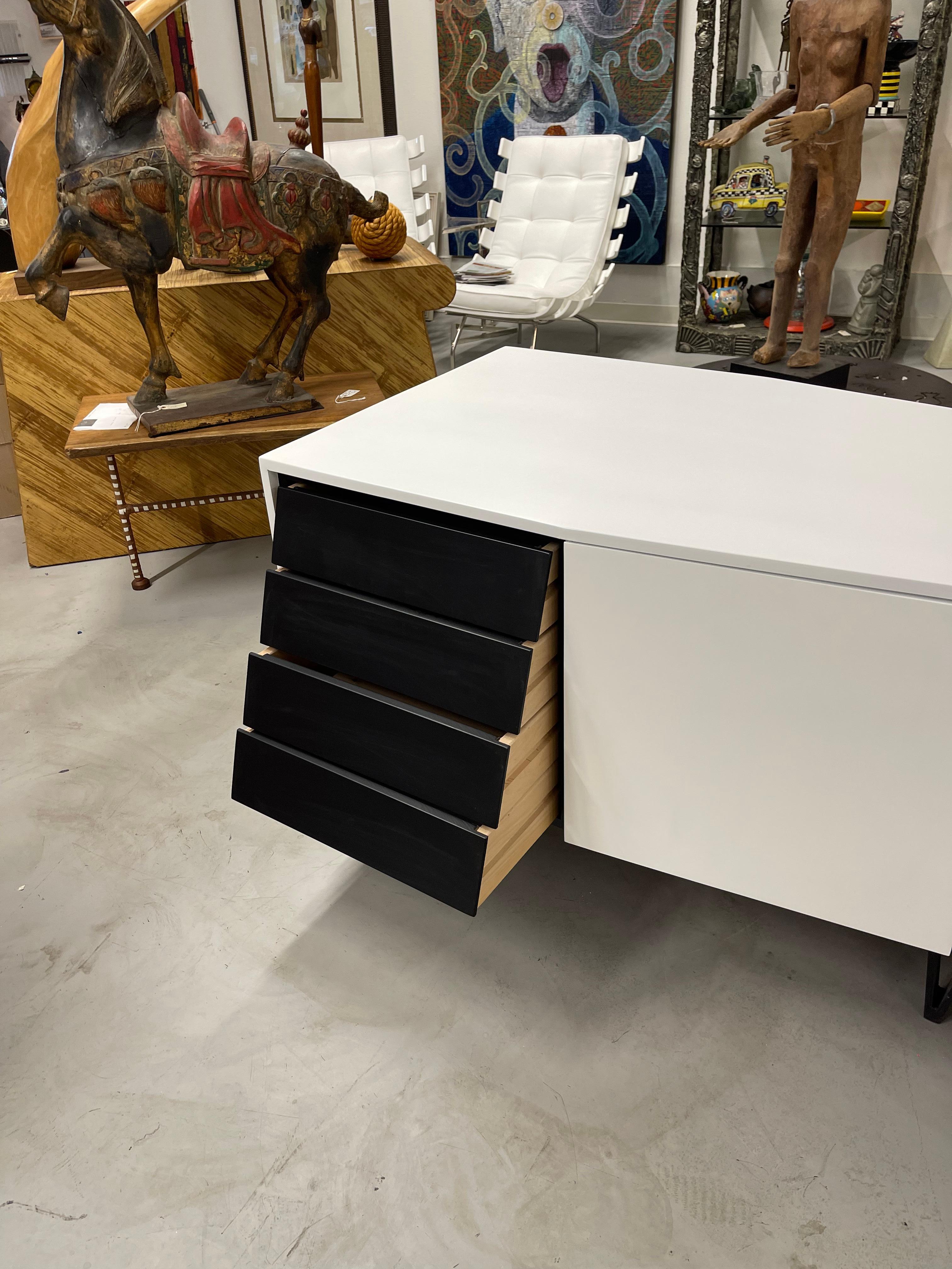 Two Sided Angled Credenza For Sale 12