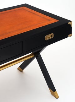 Two-Sided Antique Campaign Desk