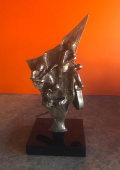 Two Sided Bronze Jazz Musician Sculpture by Ed Dwight