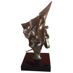 Two Sided Bronze Jazz Musician Sculpture by Ed Dwight