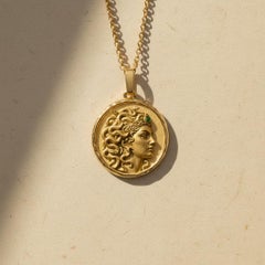 Two-Sided Medusa Protection Amulet Pendant