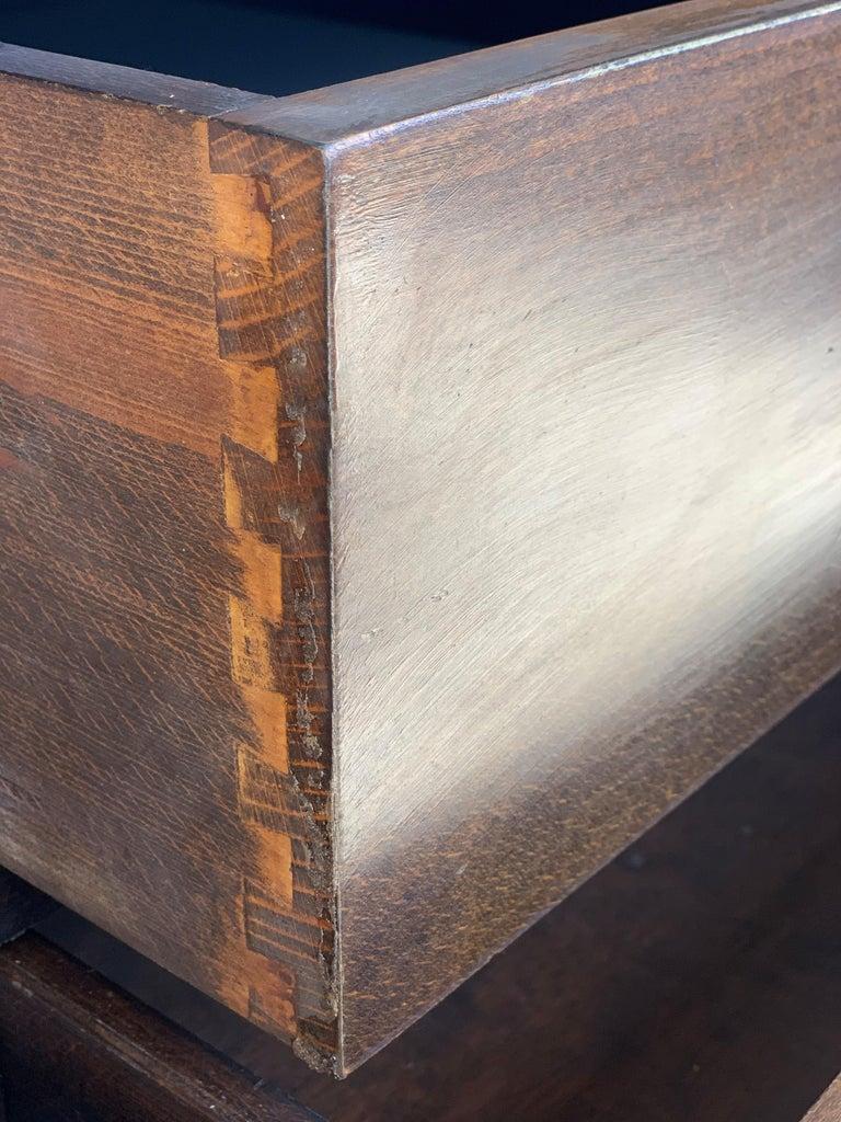 Two Sided Spanish Butcher Block with Six Drawers and Bronze Hardware For Sale 1