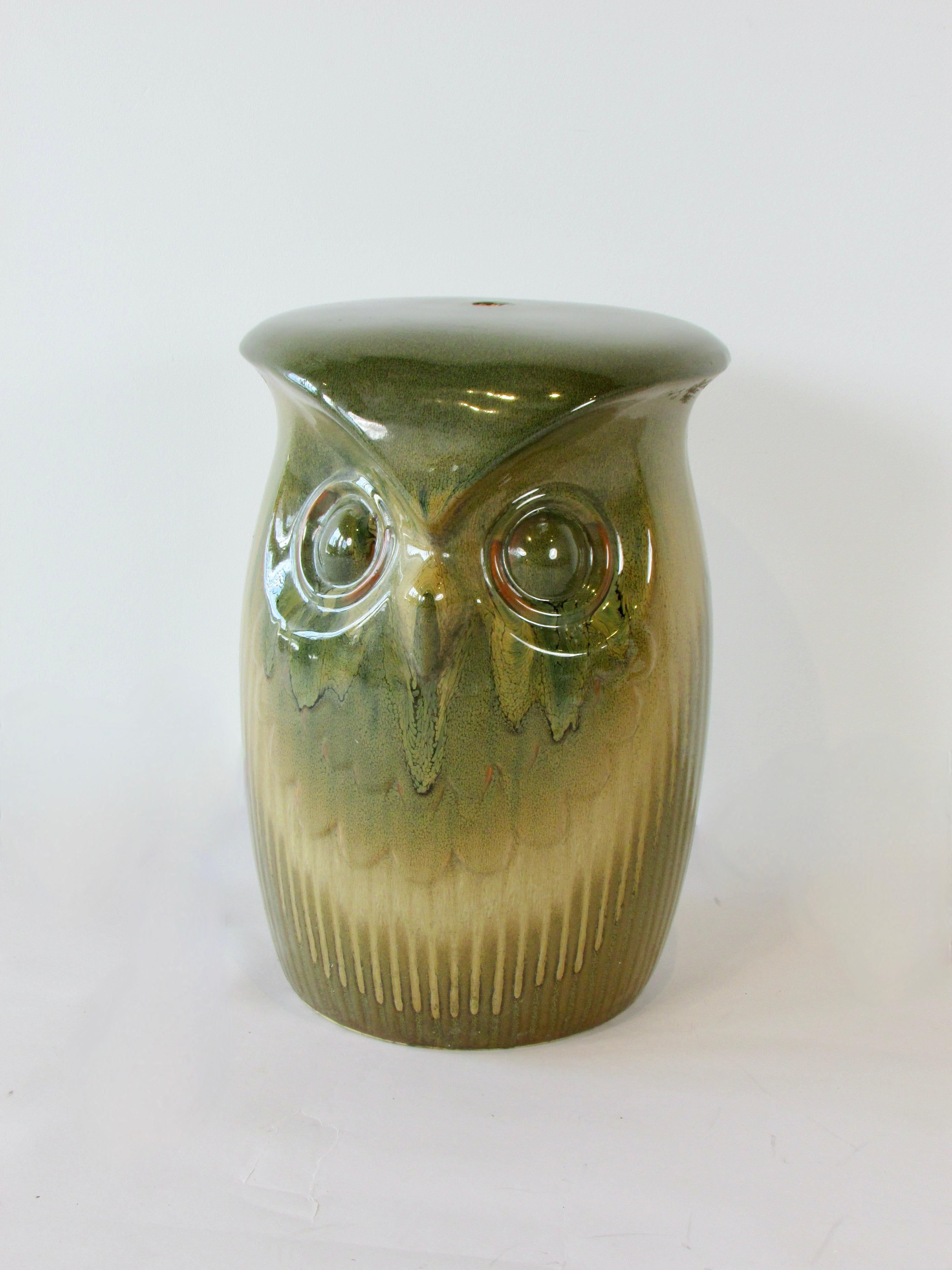 Zweiseitige Gartenbank Wise Old Owl Pottery im Angebot 4