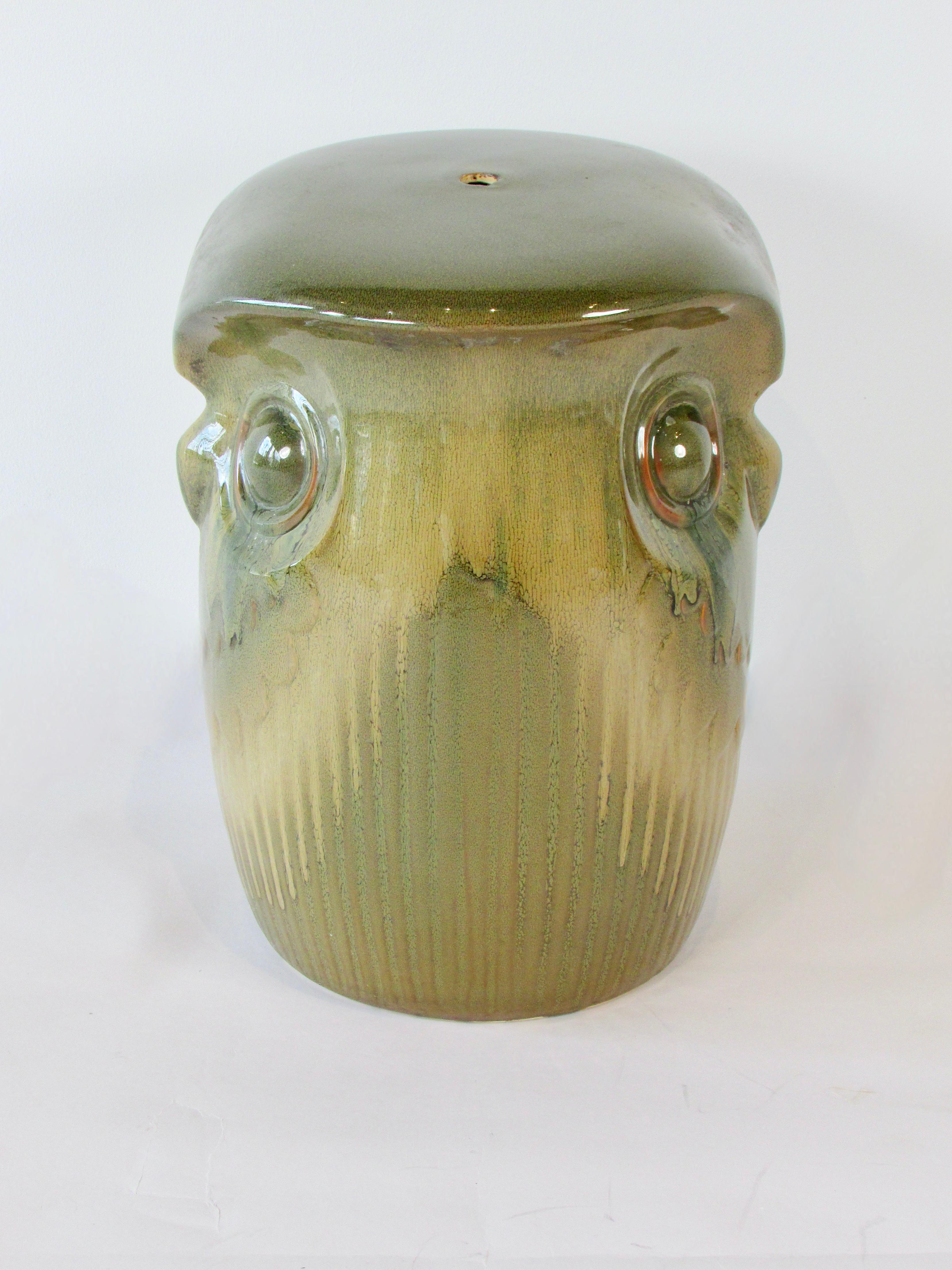 Zweiseitige Gartenbank Wise Old Owl Pottery (Ende des 20. Jahrhunderts) im Angebot