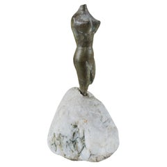 Vintage 'Two Sides Of Eve' Bronze Mounted Sculpture