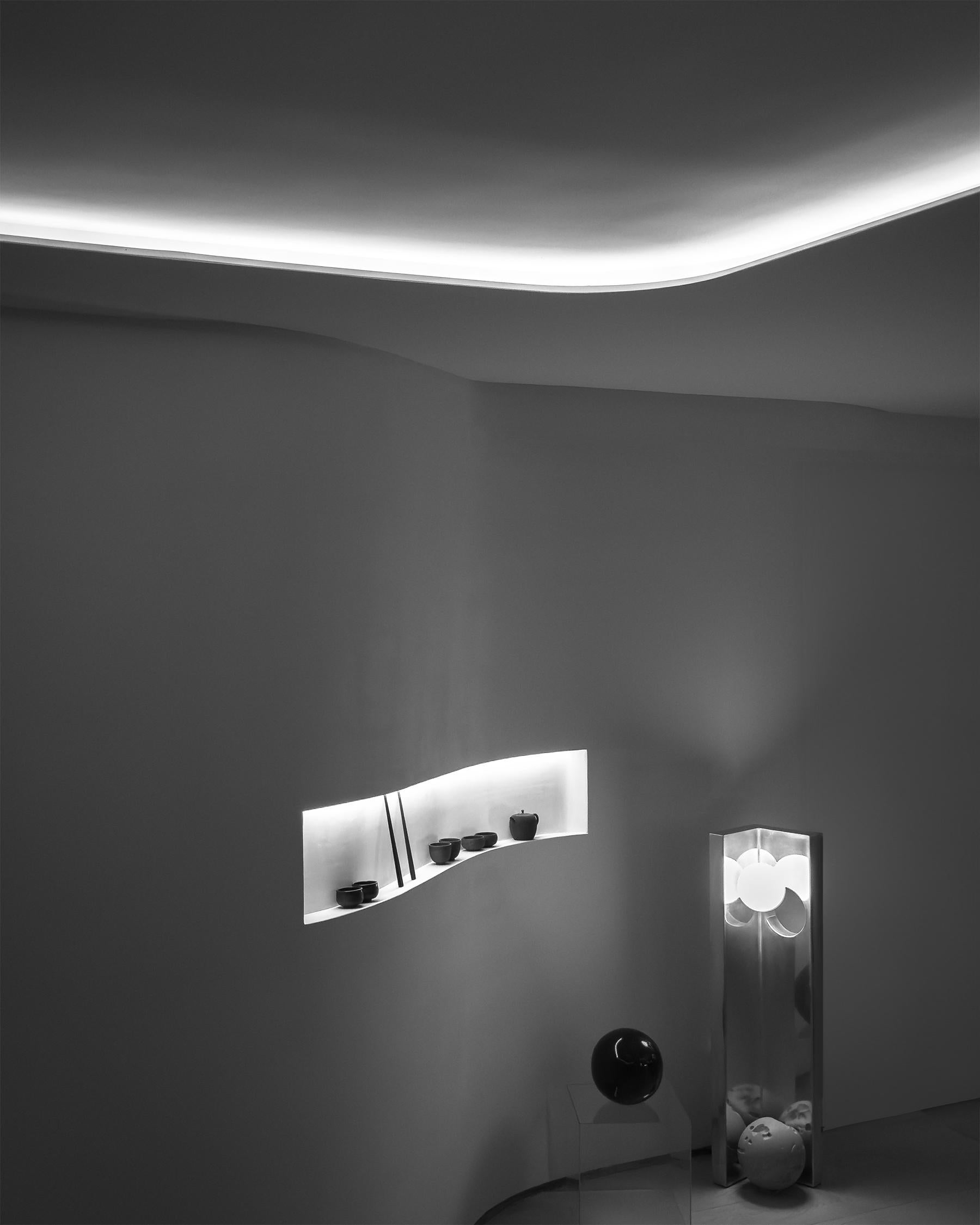 Contemporary Two Sides of the Same Coin, FLOOR LAMP, Made to order, CUSTOMIZE For Sale