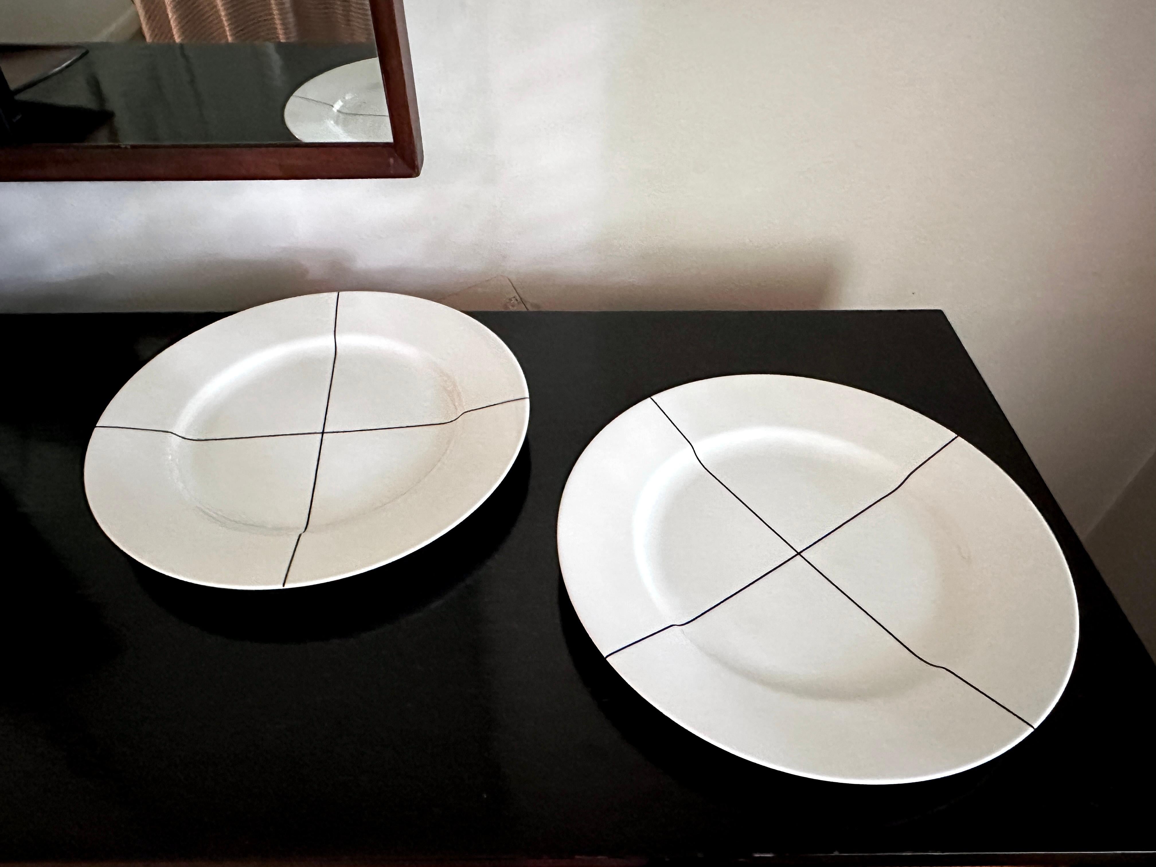 Japonais Deux assiettes à dîner 