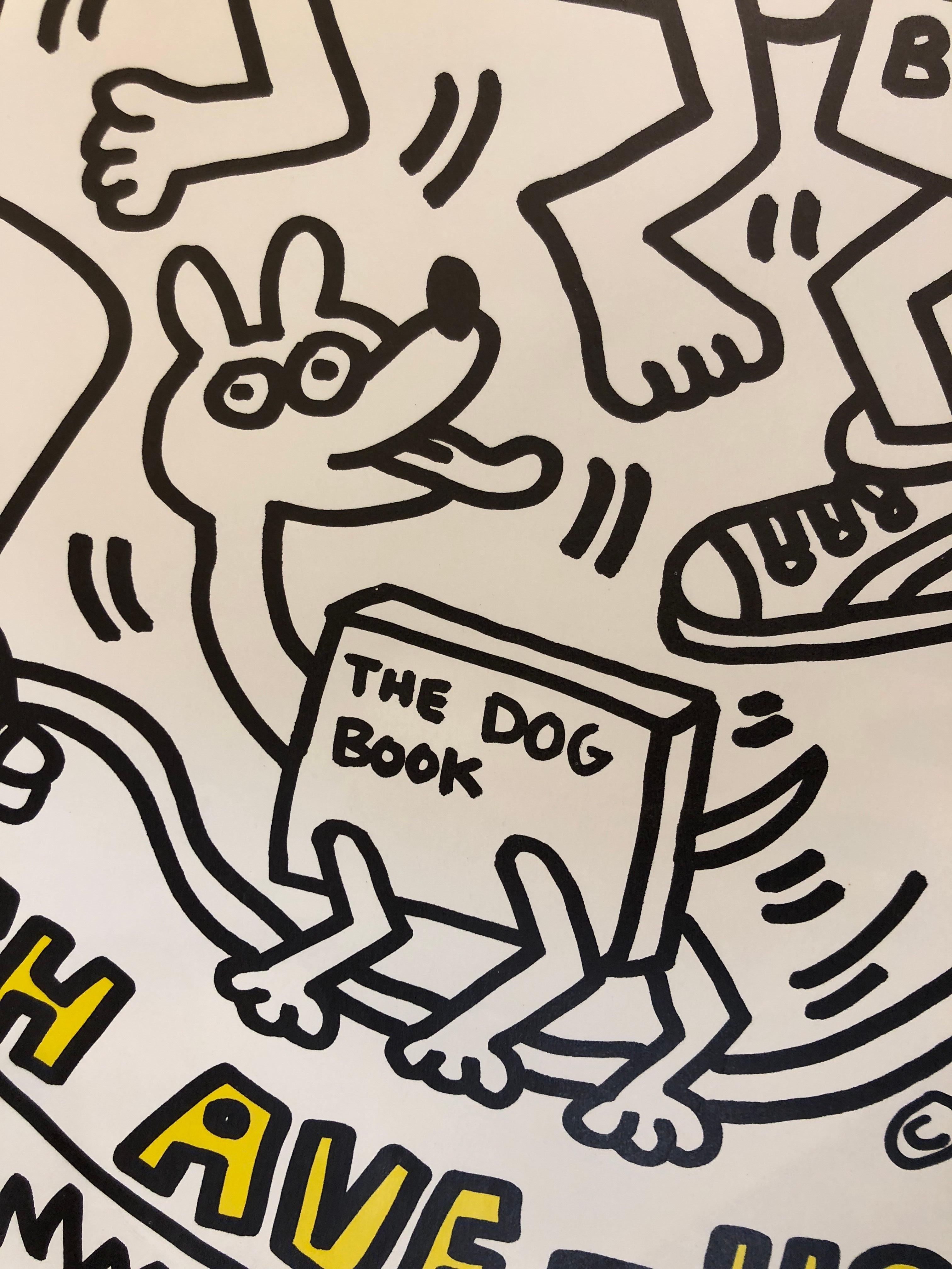 Two Signed Keith Haring Posters For Sale 3
