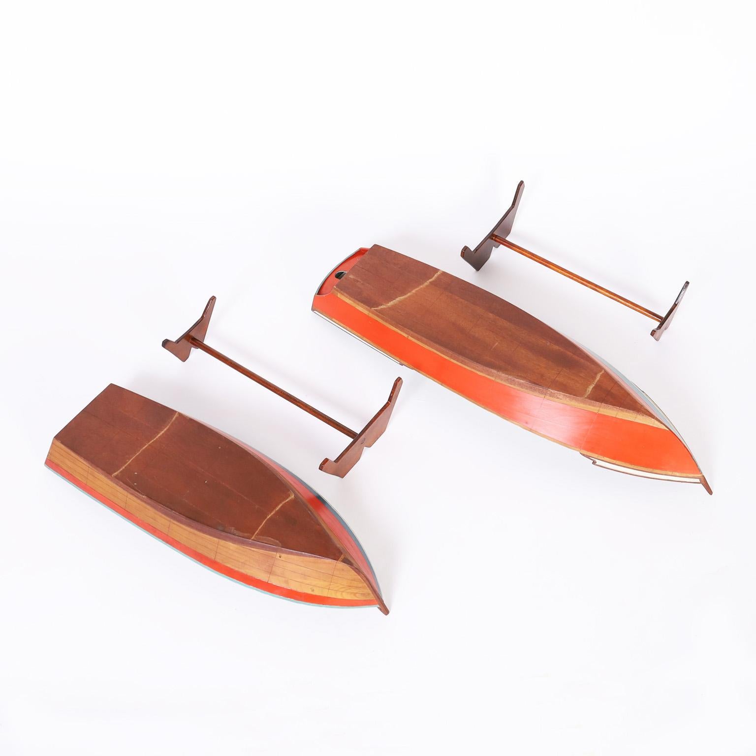 Two Similar Antique Motor Boat Models, Priced Individually For Sale 2