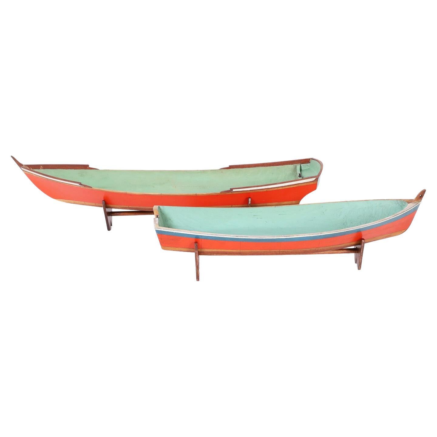 Two Similar Antique Motor Boat Models, Priced Individually For Sale