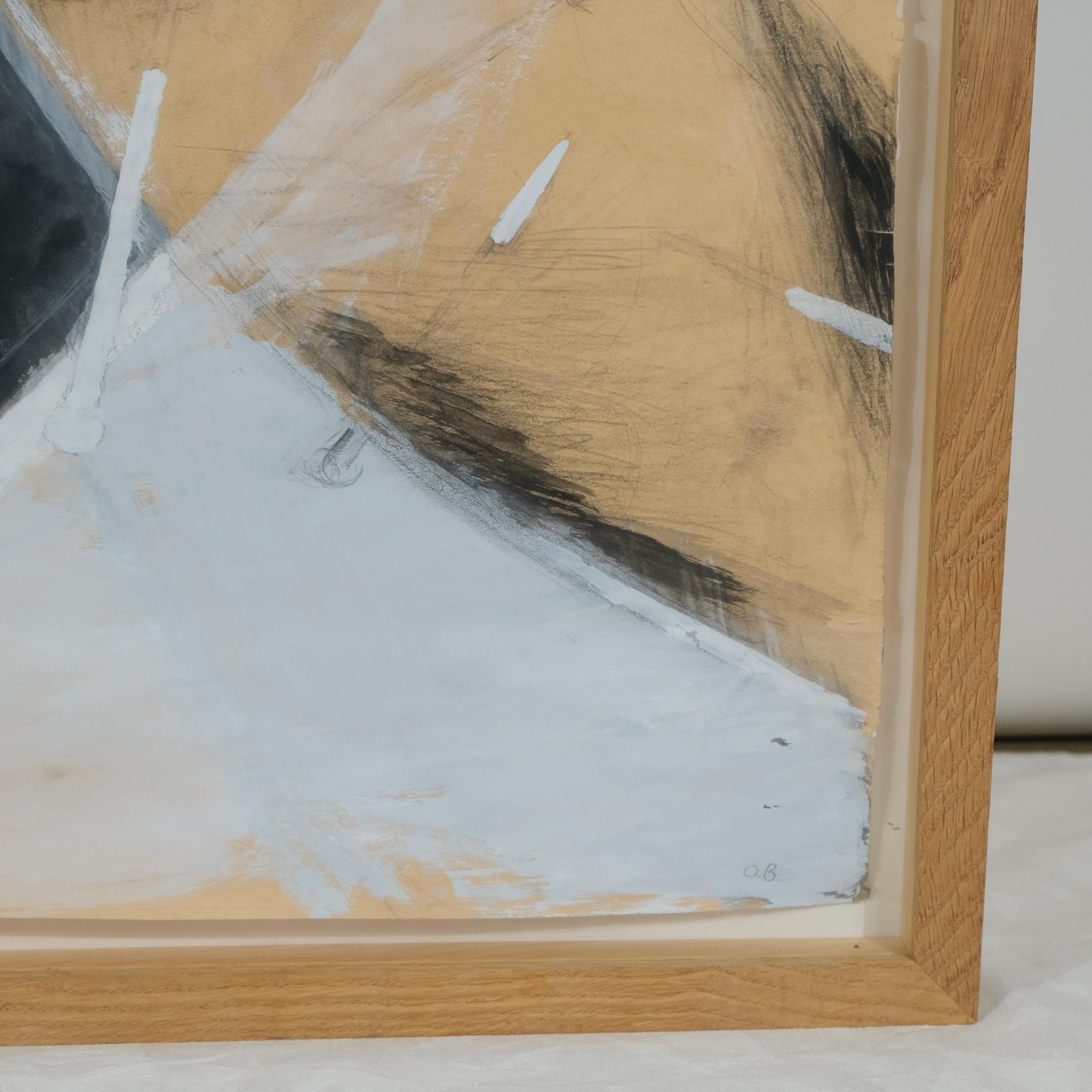 Two Sketches by Olle Bonnier (1925-2016) made ca 1948, Signed O.B. For Sale 3