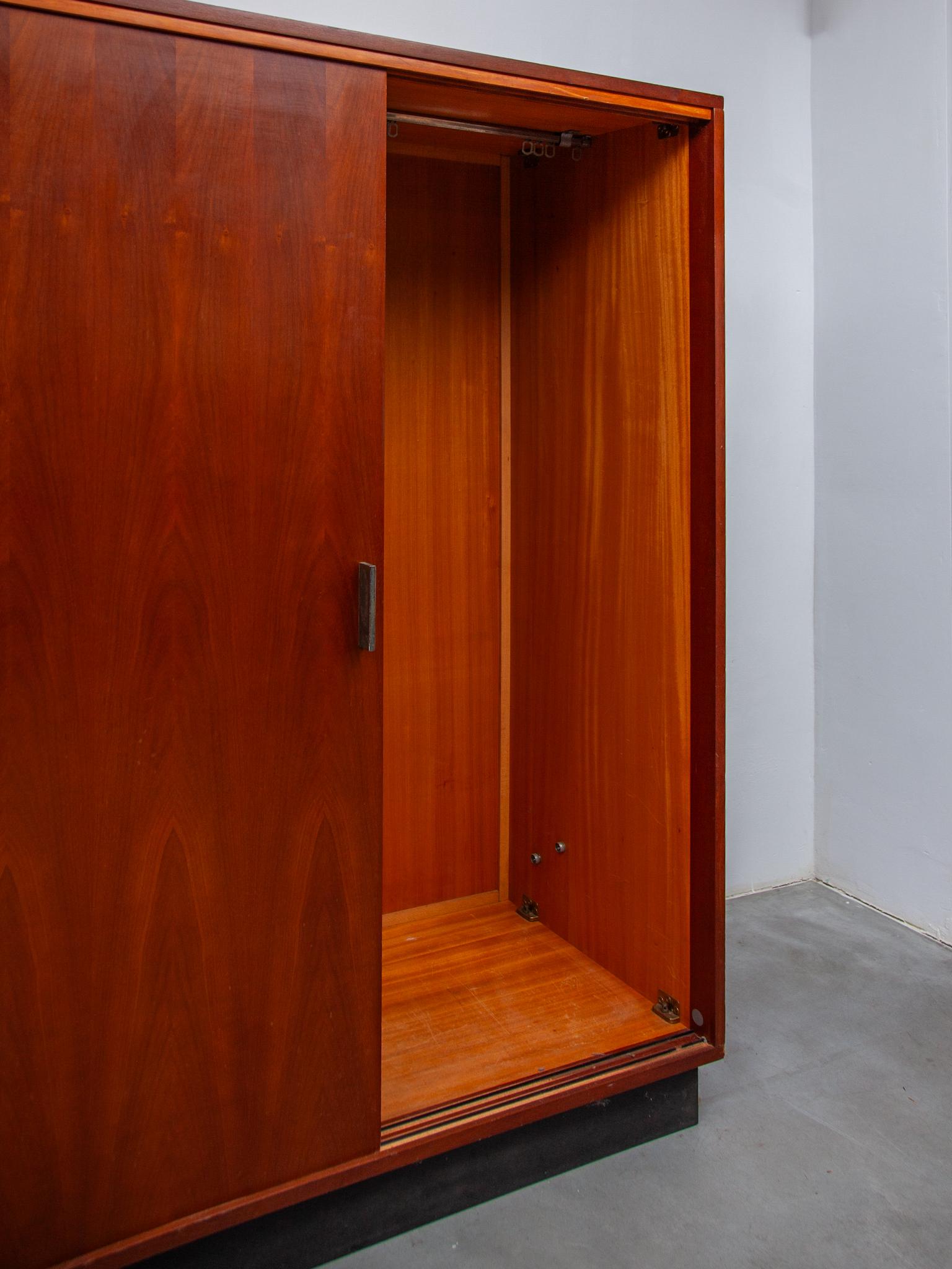 Two Sliding Doors Wardrobe designed by Alfred Hendrickx, Belgium, 1960s 5