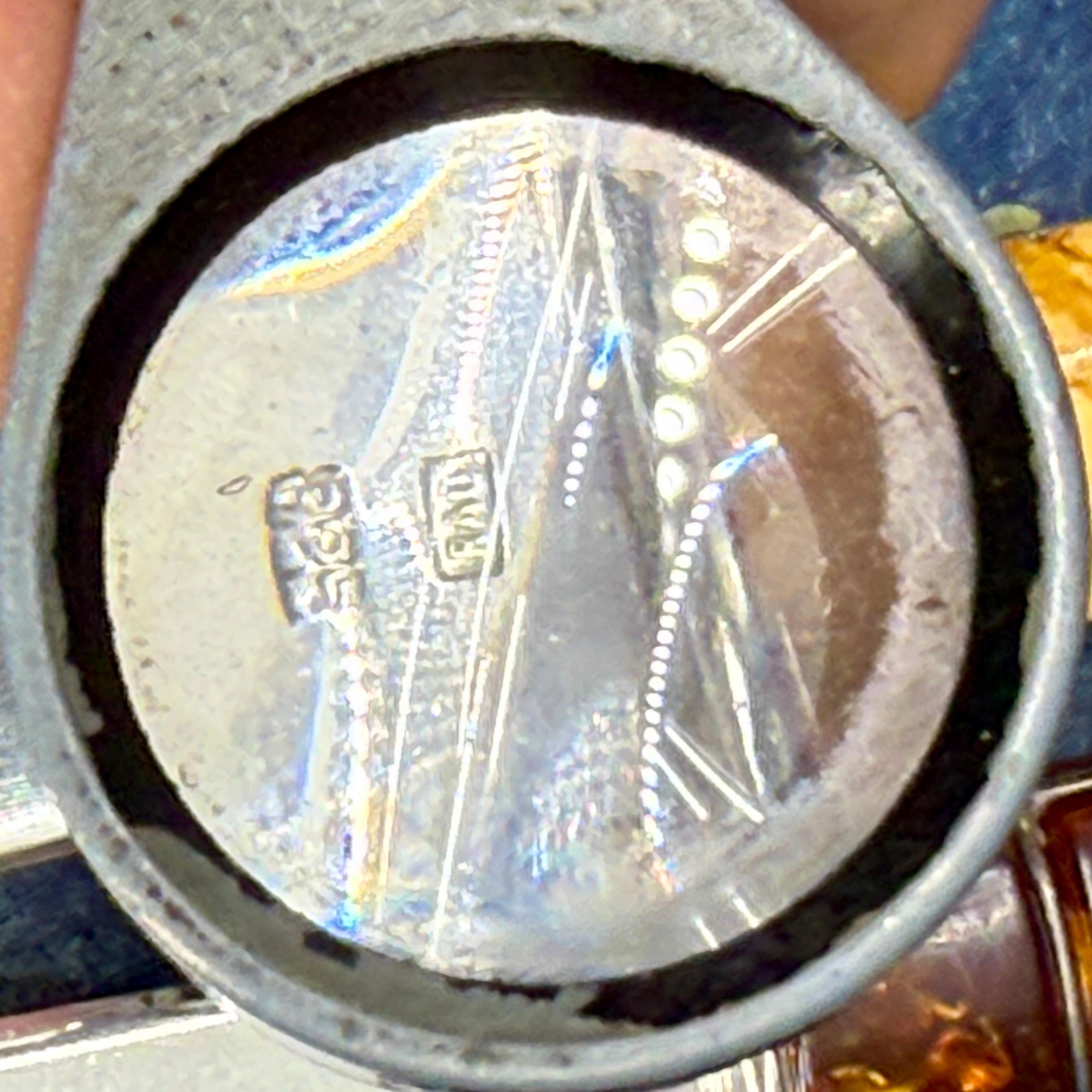 Zwei kleine Brieföffner mit Bernstein- und Sterlingsilbergriff im Angebot 8