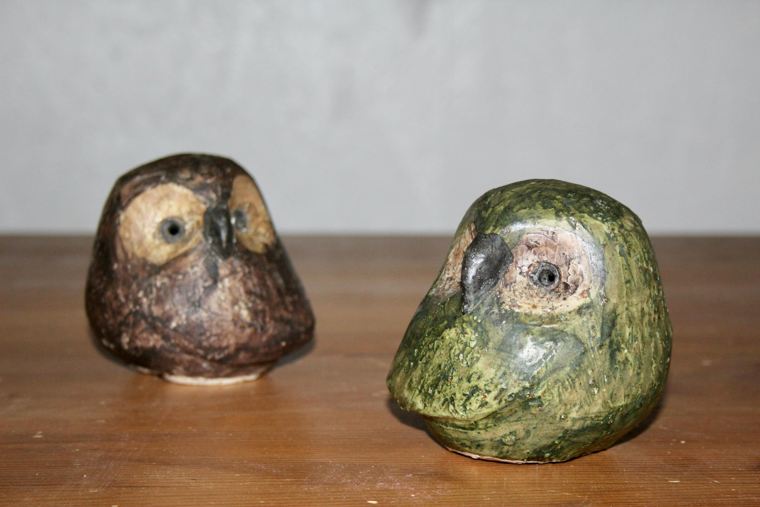 due piccoli gufi in ceramica In condizioni buone in vendita a grand Lancy, CH
