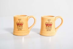 Two Small Commemorating Pottery Mugs