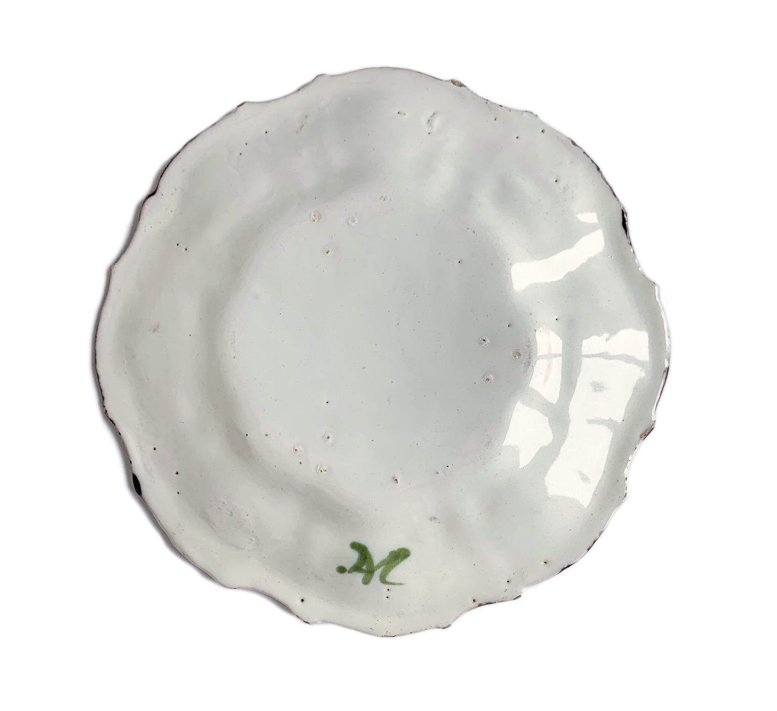 Two Small Italian Dishes Antonio Maria Coppellotti Manufacture, Lodi, Circa 1740 in vendita 5