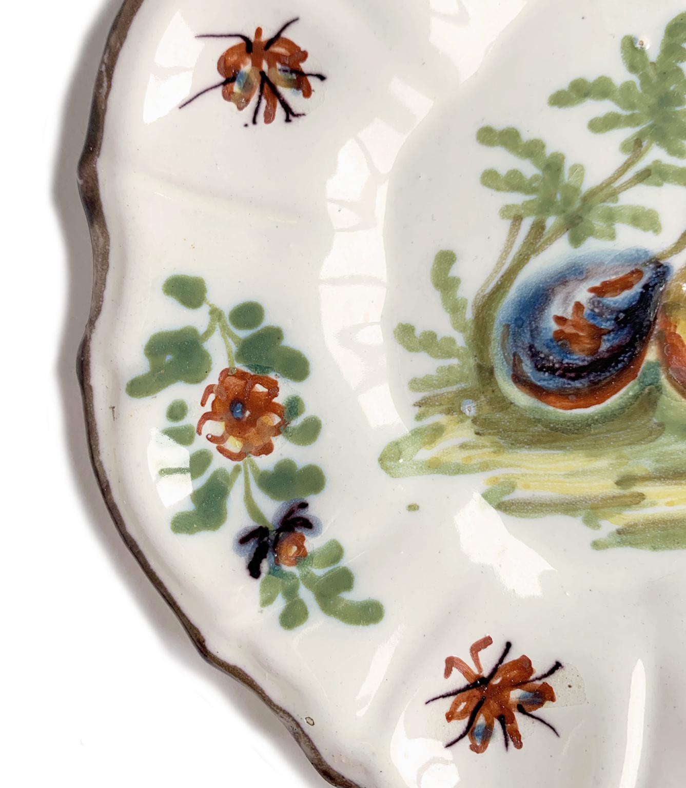 Two Small Italian Dishes Antonio Maria Coppellotti Manufacture, Lodi, Circa 1740 in vendita 2