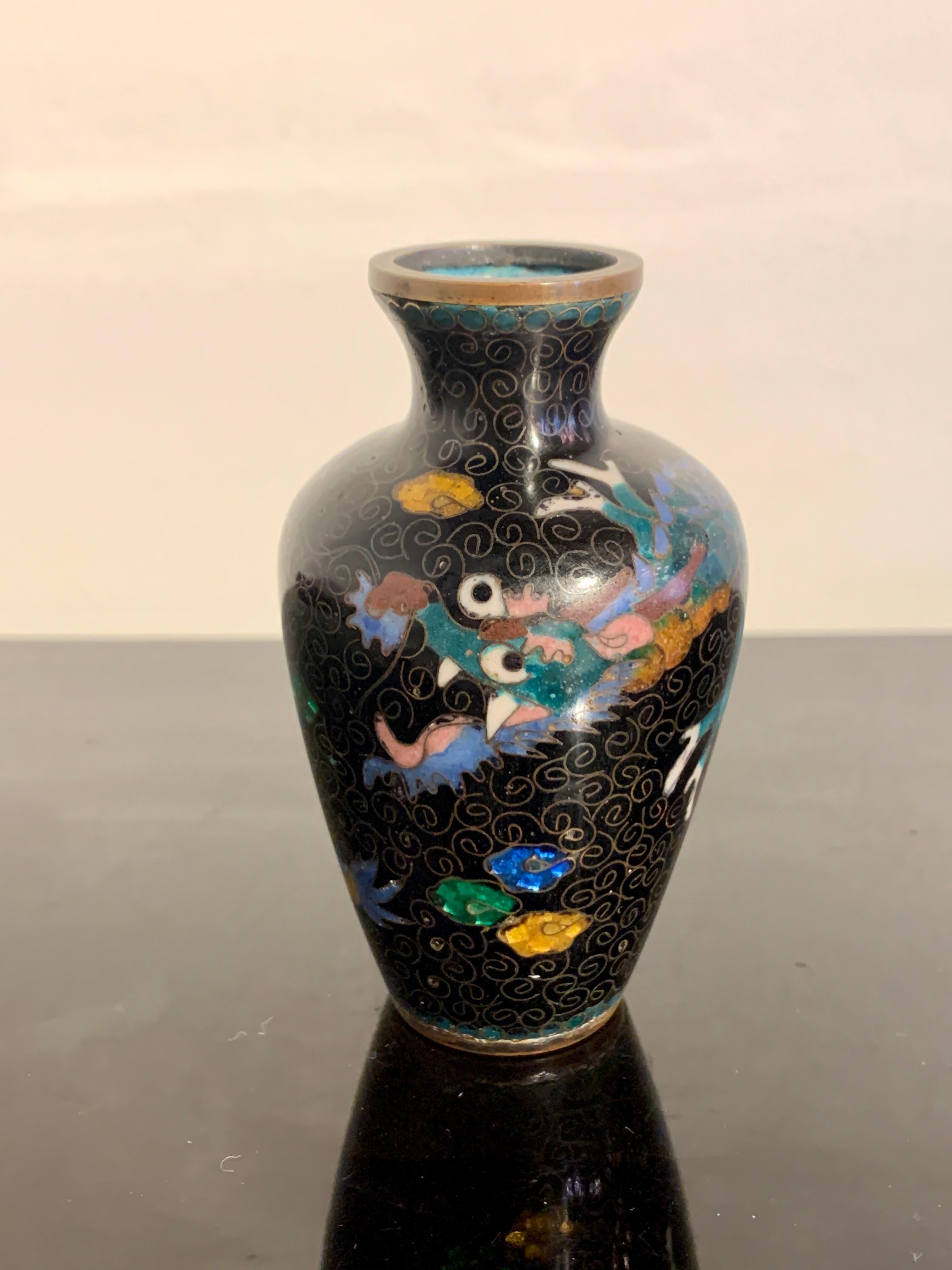 miniature cloisonne vase