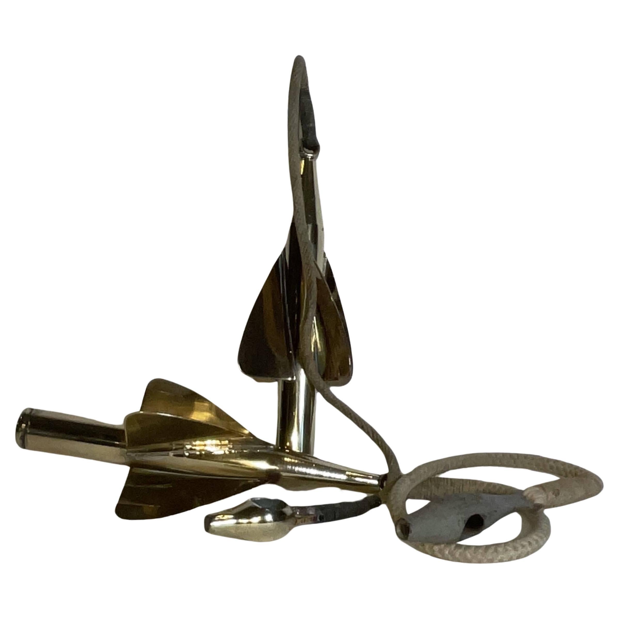 Two Solid Brass Taffrail Spinners with Couplings
