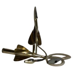 Two Solid Brass Taffrail Spinners with Couplings