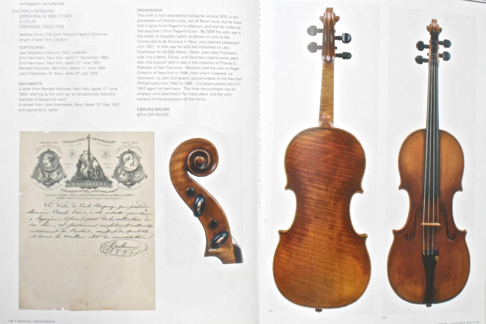 Two Sotheby's London Auction Catalogues on Musical Instruments For Sale 1