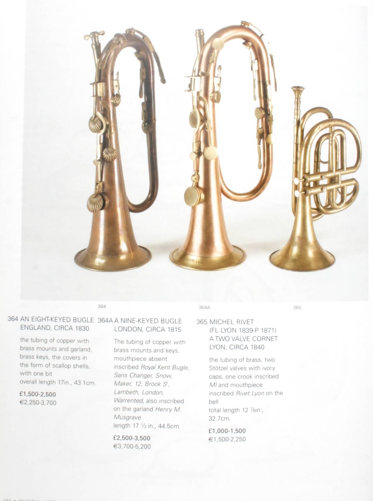 Two Sotheby's London Auction Catalogues on Musical Instruments In Good Condition For Sale In valatie, NY