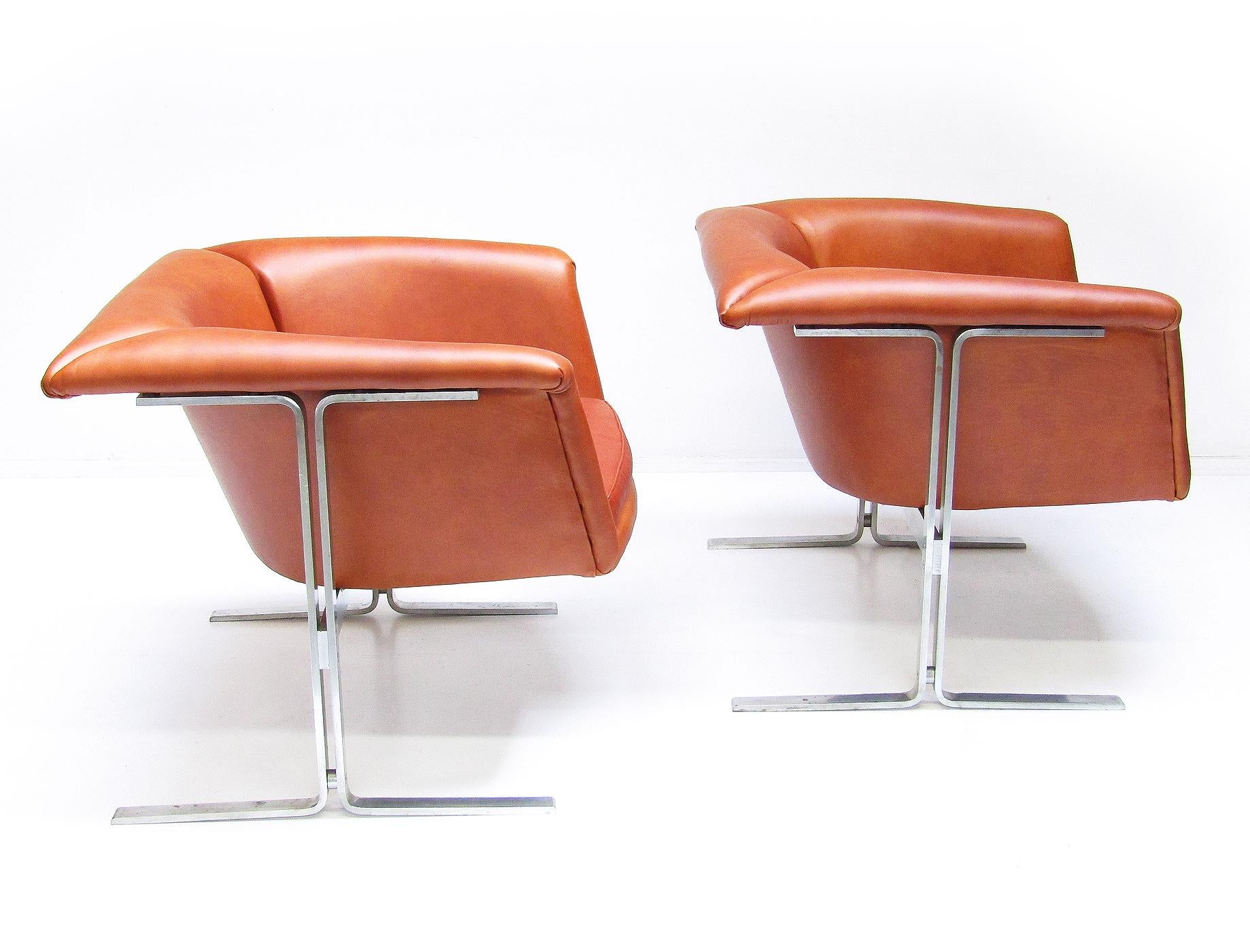 Britannique Deux chaises «042 » de Geoffrey Harcourt pour Artifort de l'Ère spatiale en vente