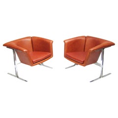 Two Space-Age "042" Chairs by Geoffrey Harcourt for Artifort