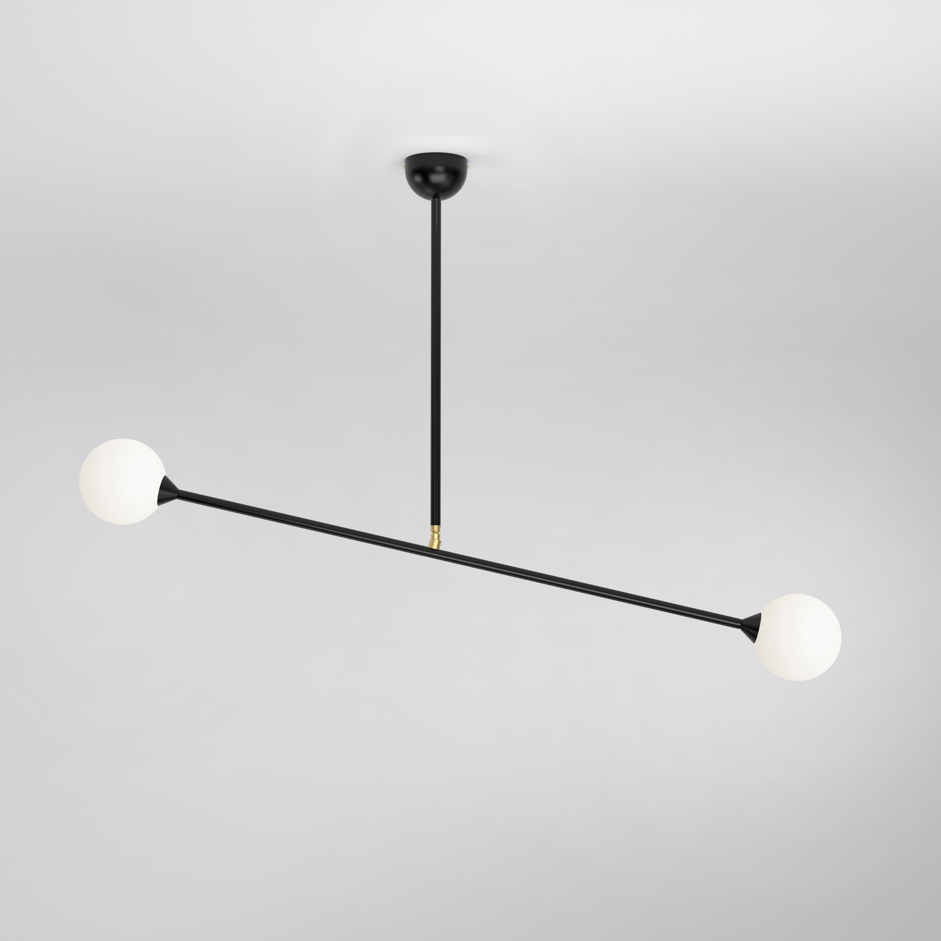 Postmoderno Lampada a sospensione a due sfere di Atelier A Light in vendita