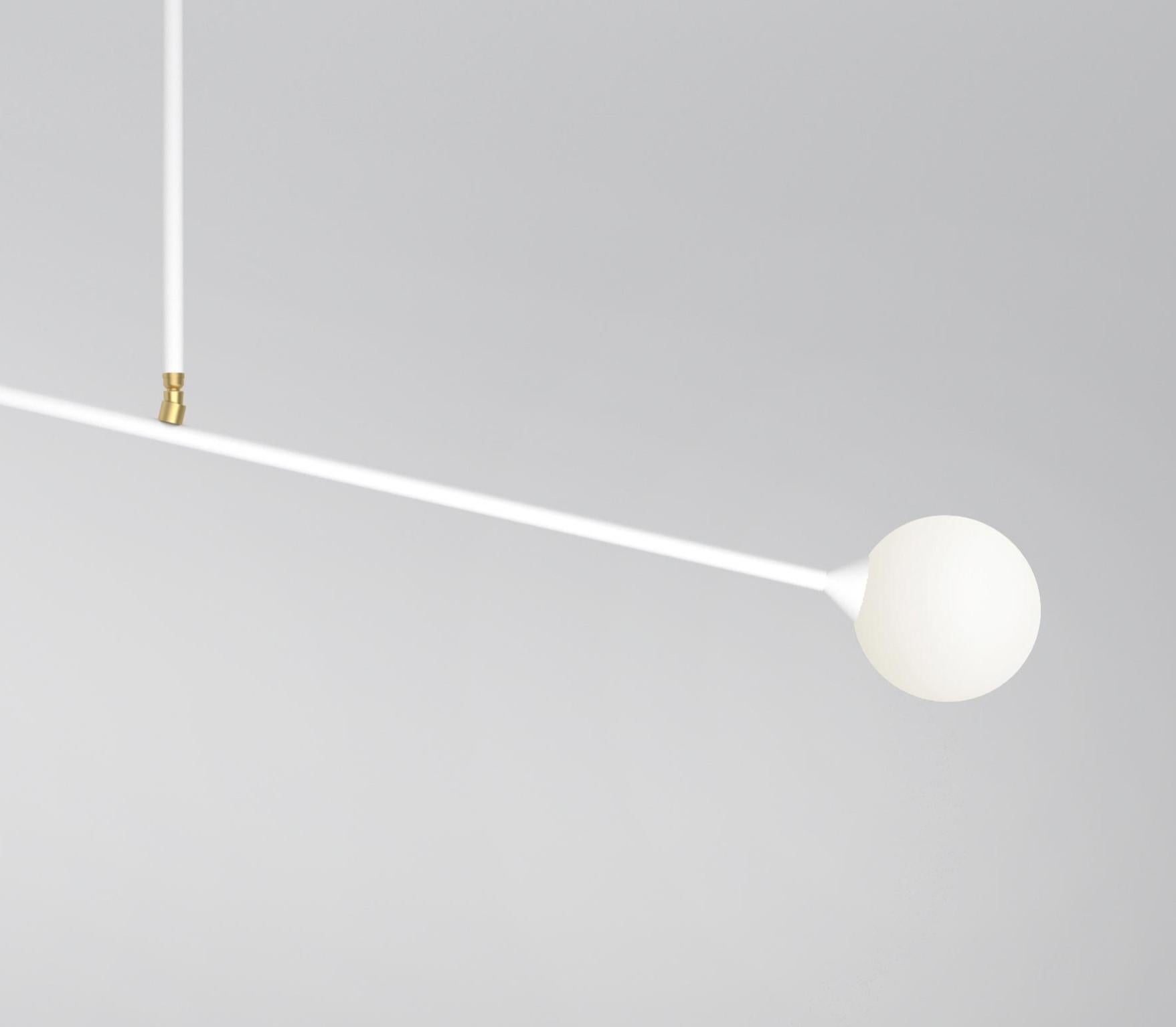 Postmoderno Lampada a sospensione a due sfere di Atelier A Light in vendita