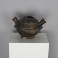 Vase Canari à deux becs en terre cuite