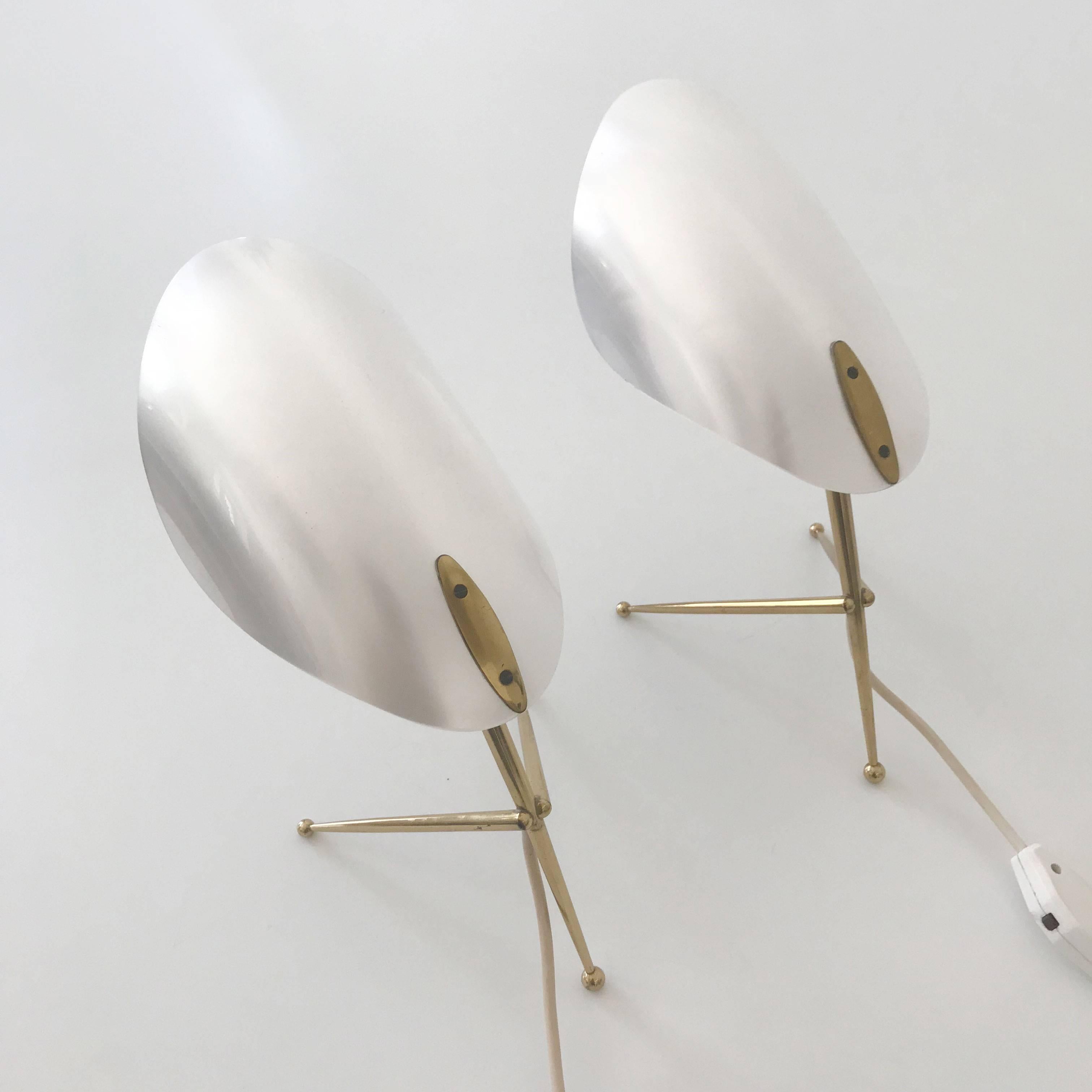 Two Sputnik Table Lamps by Kaiser Leuchten, 1950, Germany 8