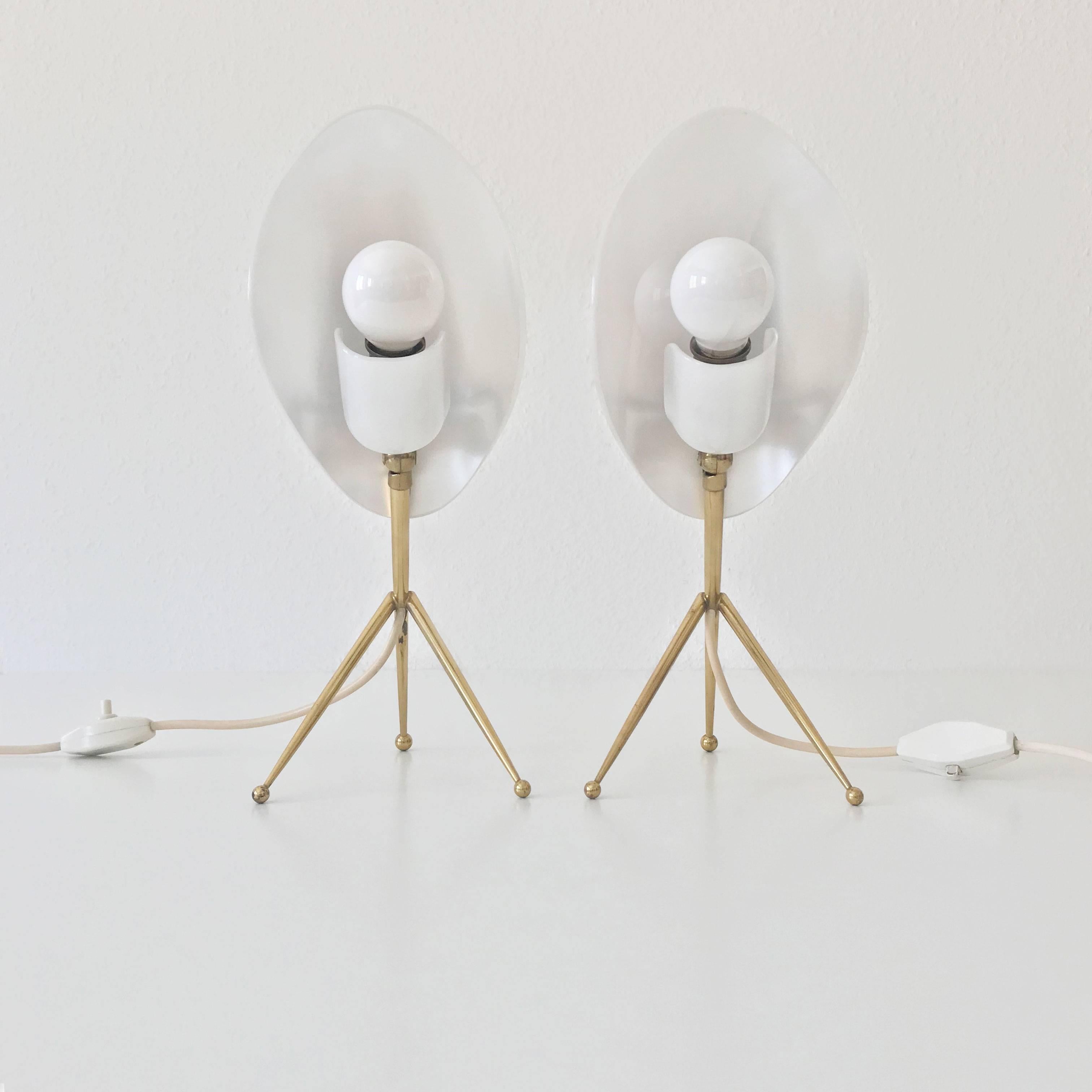 Two Sputnik Table Lamps by Kaiser Leuchten, 1950, Germany 12