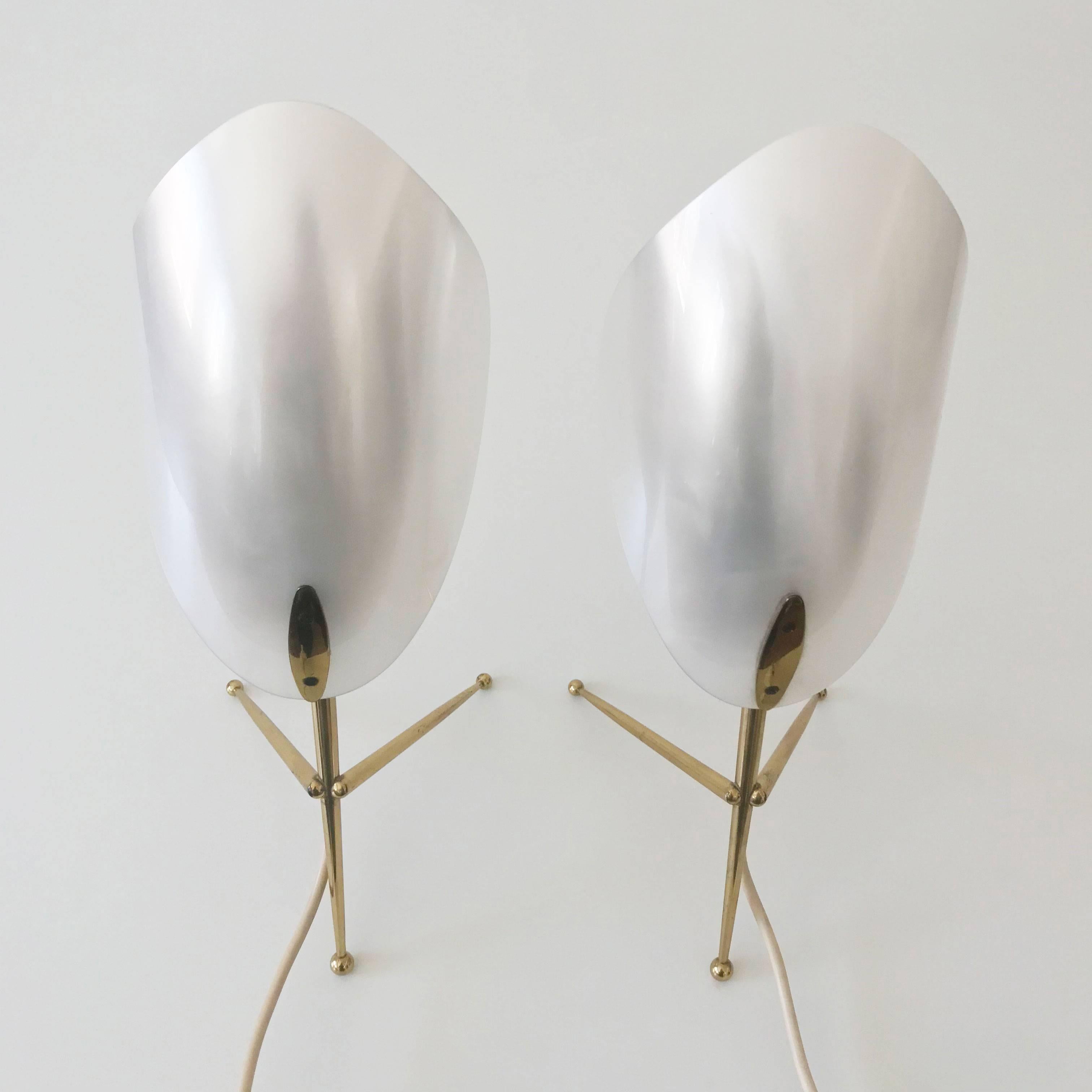 Two Sputnik Table Lamps by Kaiser Leuchten, 1950, Germany 3