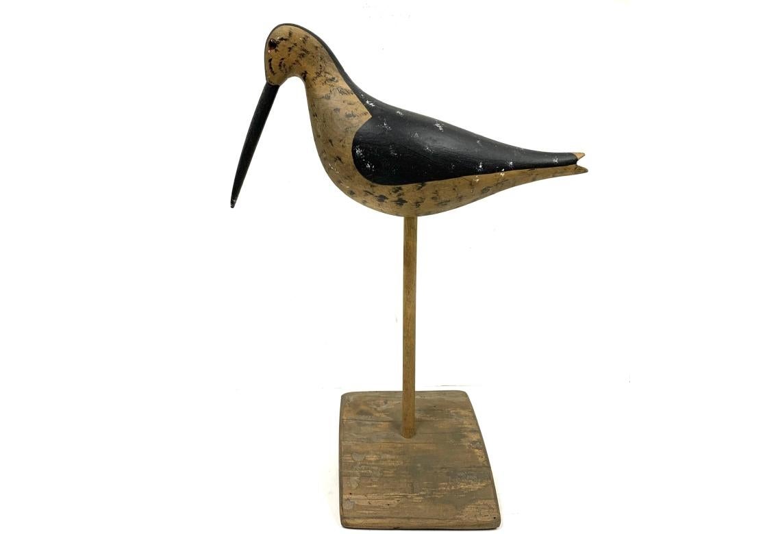 Rustic Two Stevens Carved Shorebirds