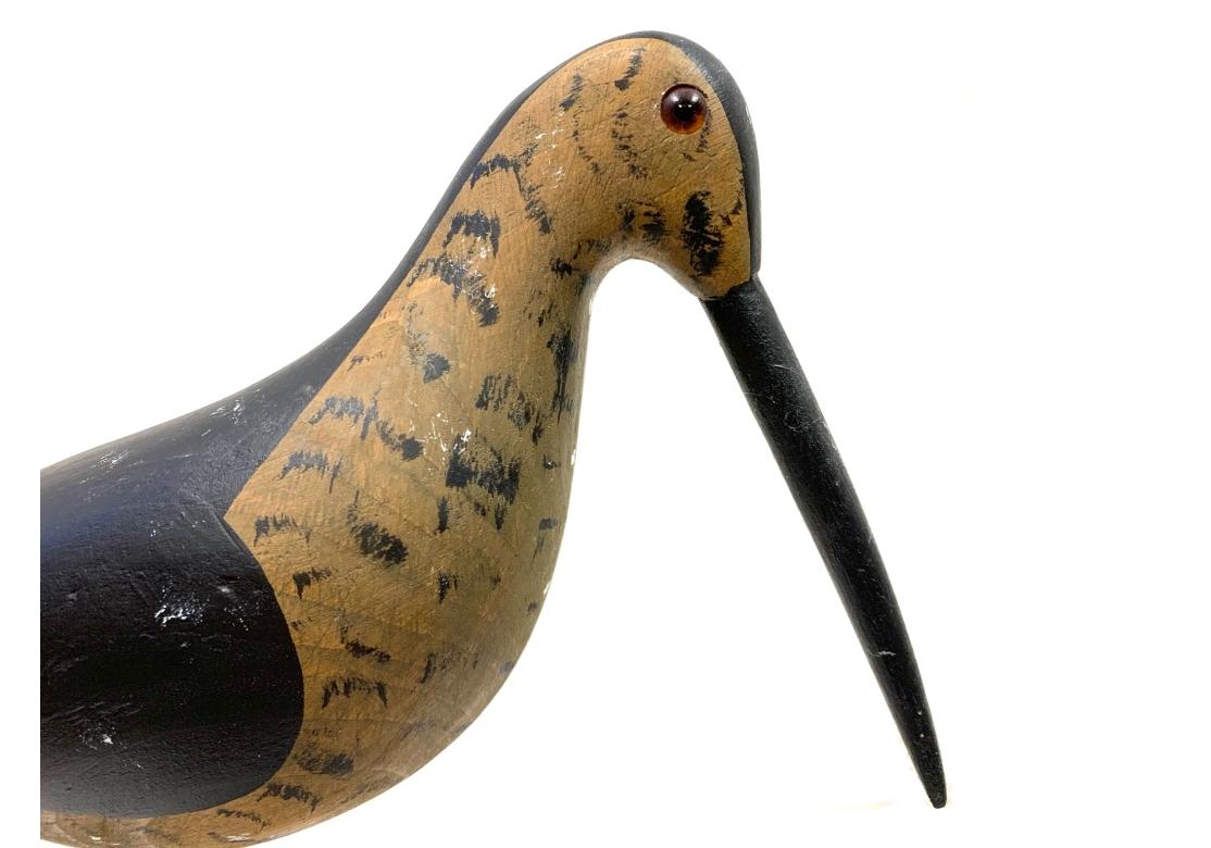 Hand-Carved Two Stevens Carved Shorebirds