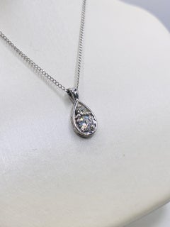 Two-Stone Diamond Pendant Necklace