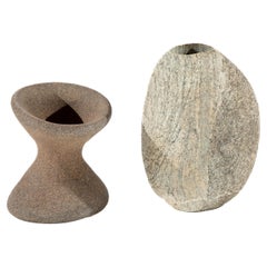 Two Stone Vessels, One by Lee Spiller