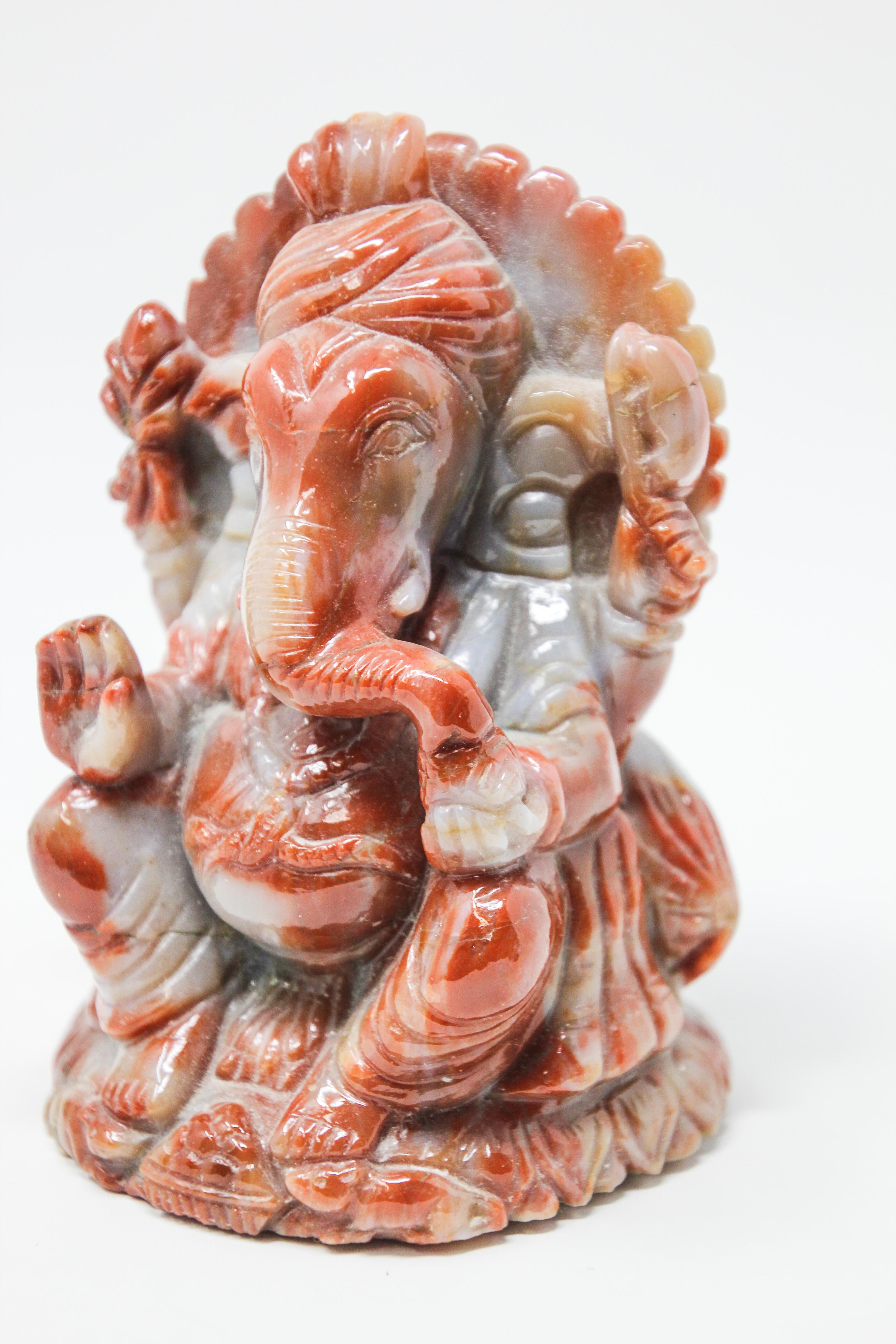 Two Stones Ganesh Hindu Diety Statues For Sale 4