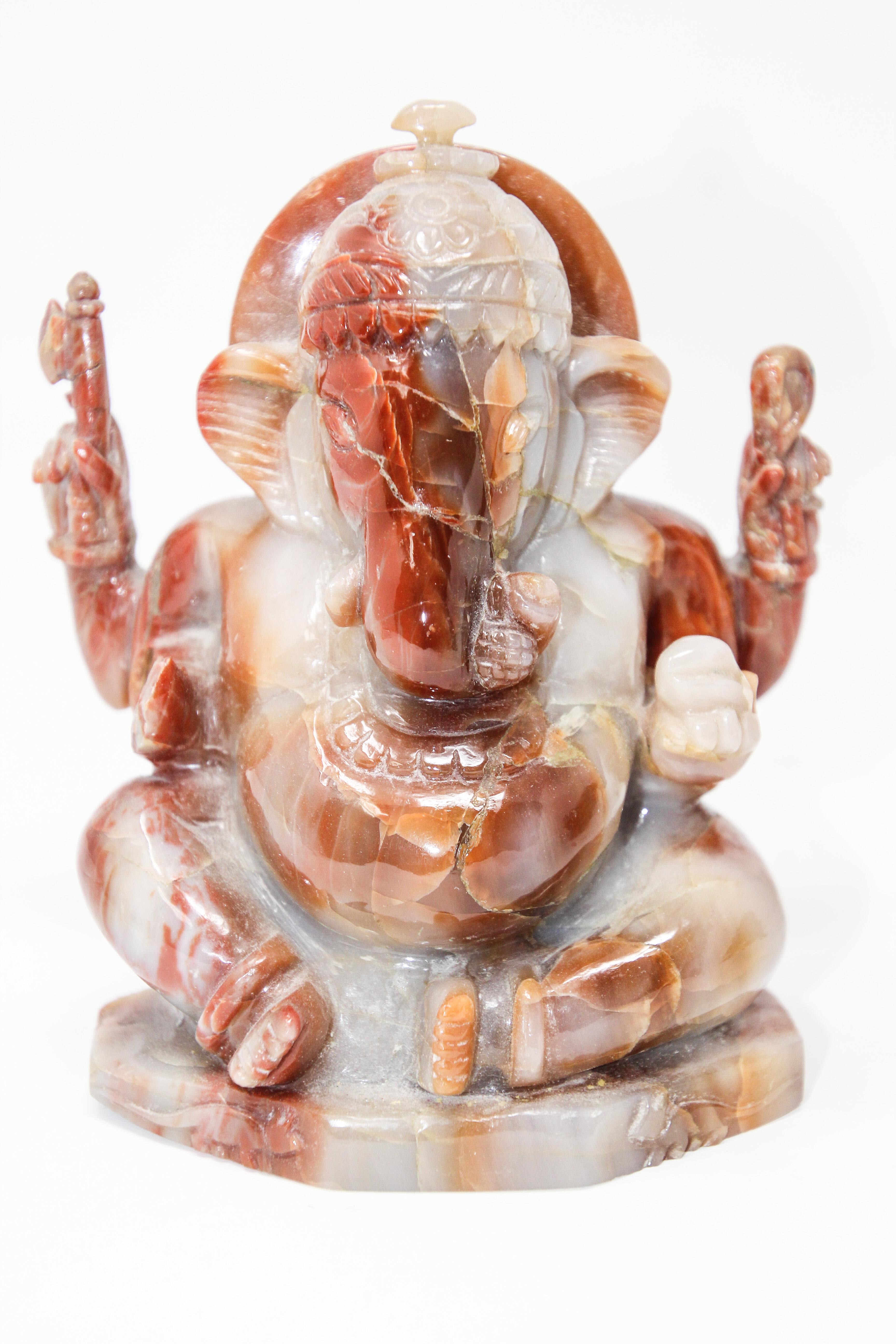 Two Stones Ganesh Hindu Diety Statues For Sale 5