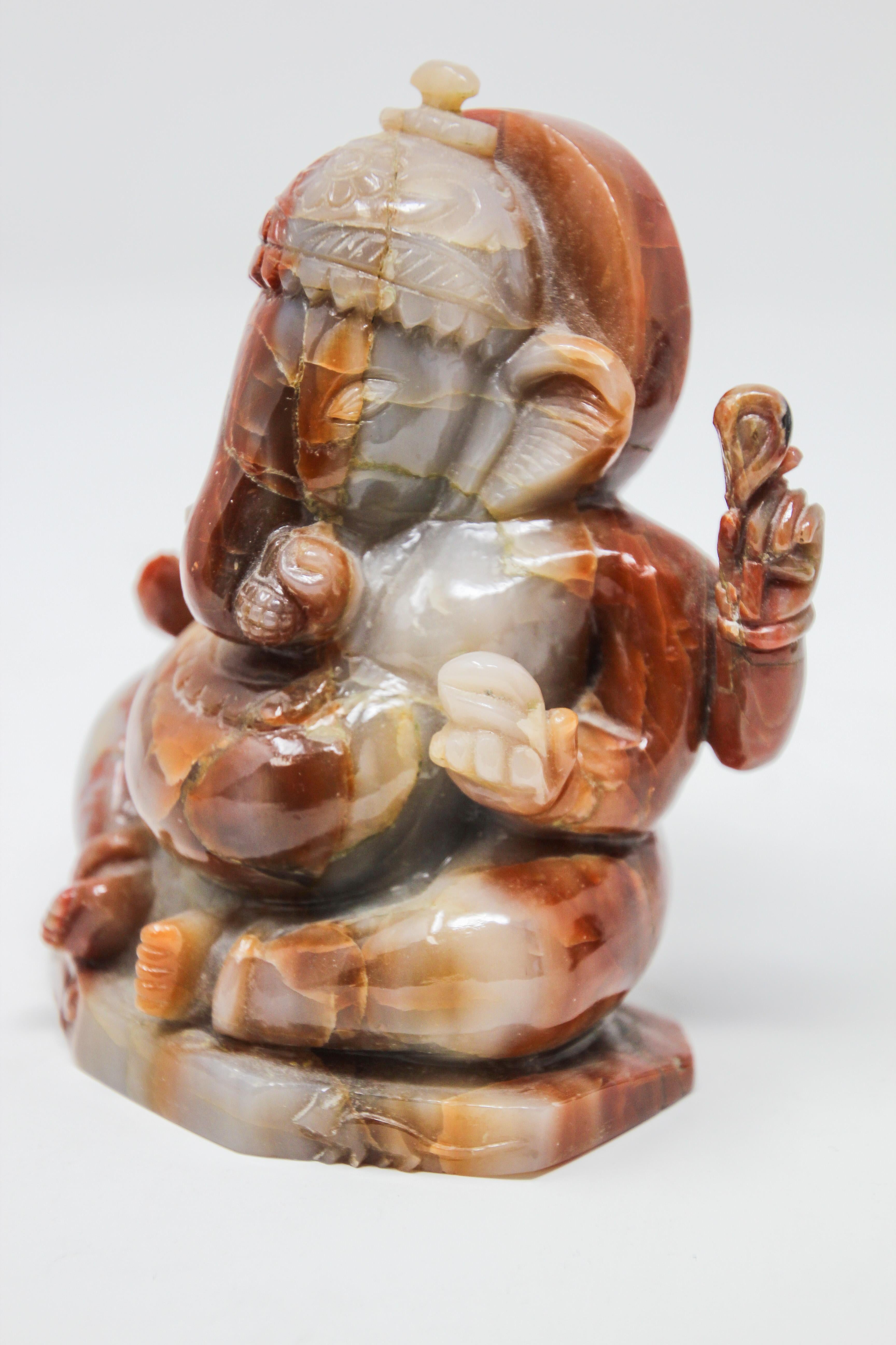 Two Stones Ganesh Hindu Diety Statues For Sale 6
