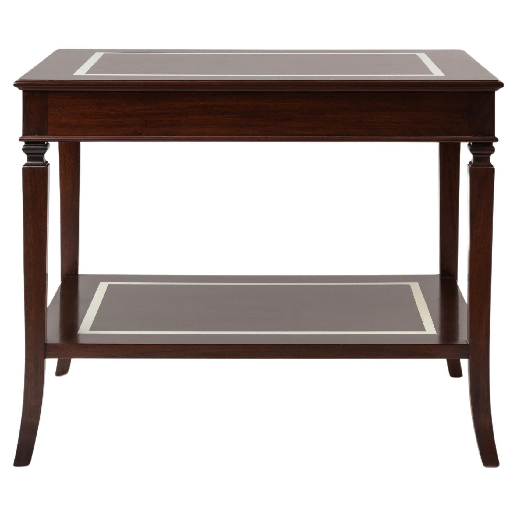 Two Story Mahogany Side Table