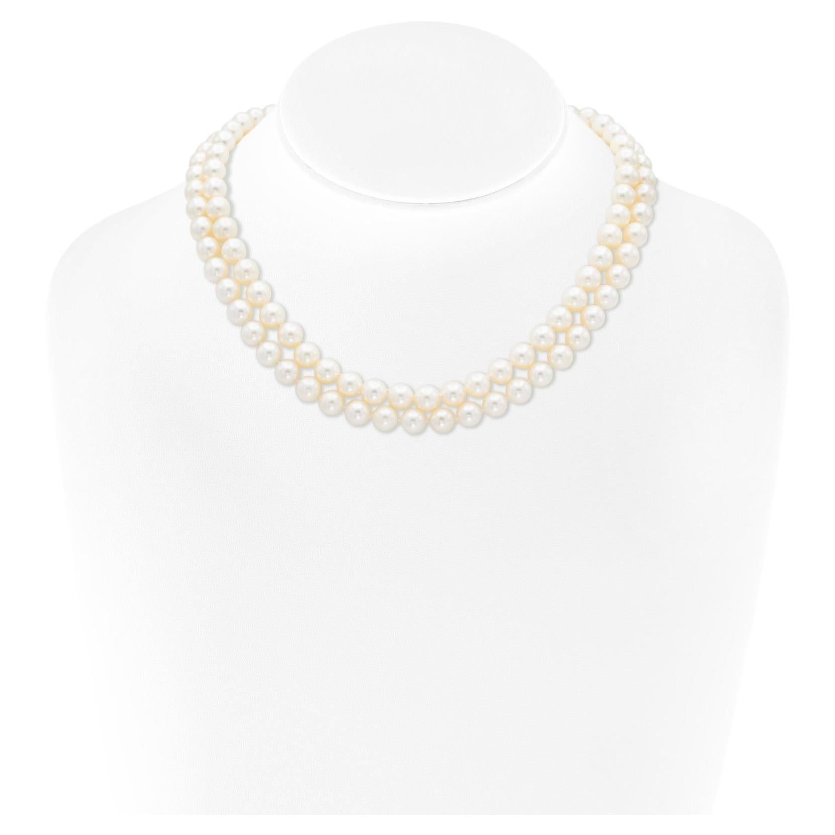 Two Strand Pearl Necklace