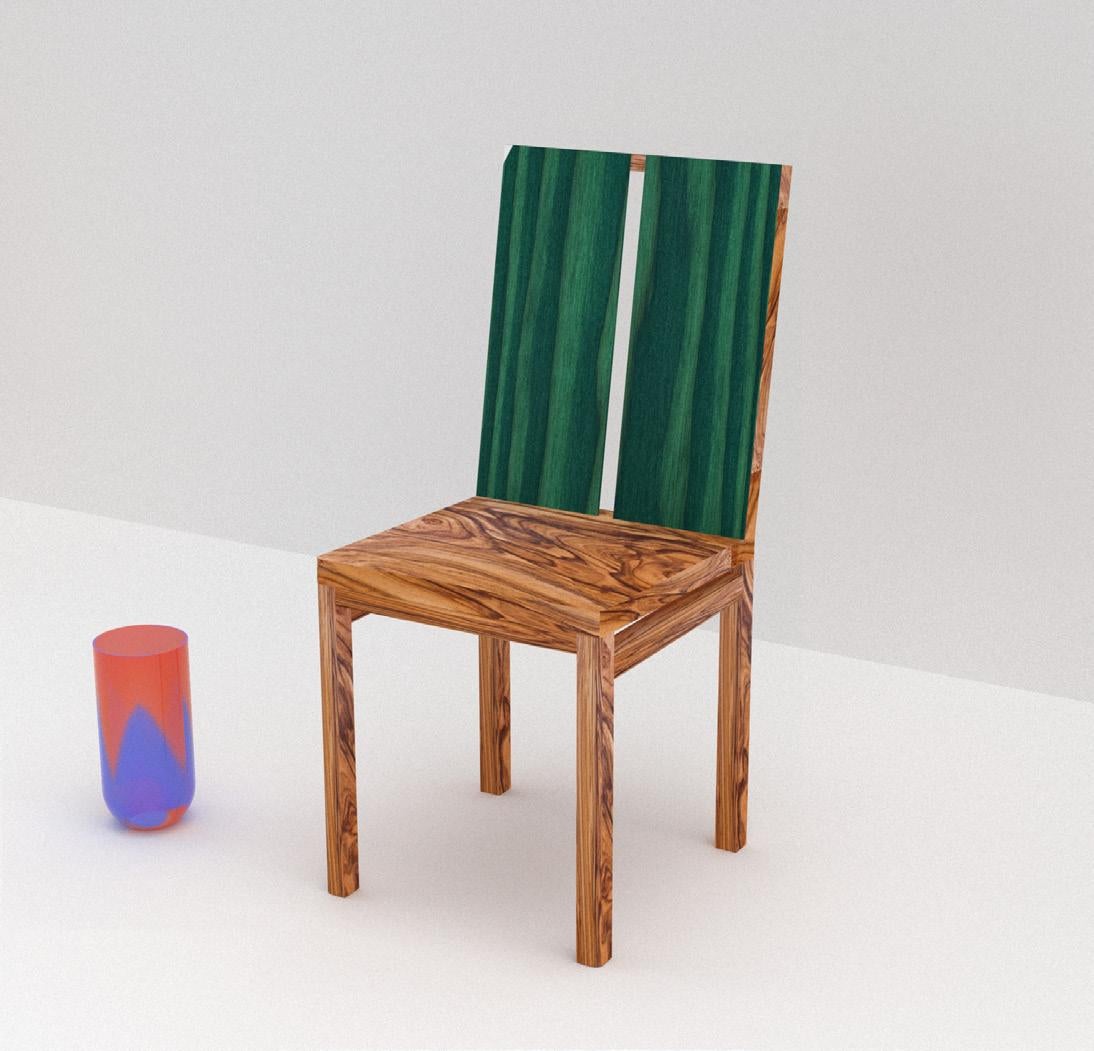 Two Stripe chair by Derya Arpac
Dimensions: W 38 x D 45 x H 85 cm
Materials: oak & stained Dougles Fir
Also available: other materials available

Derya Arpac is a Copenhagen based architect and furniture designer.
She holds a Master of Arts in